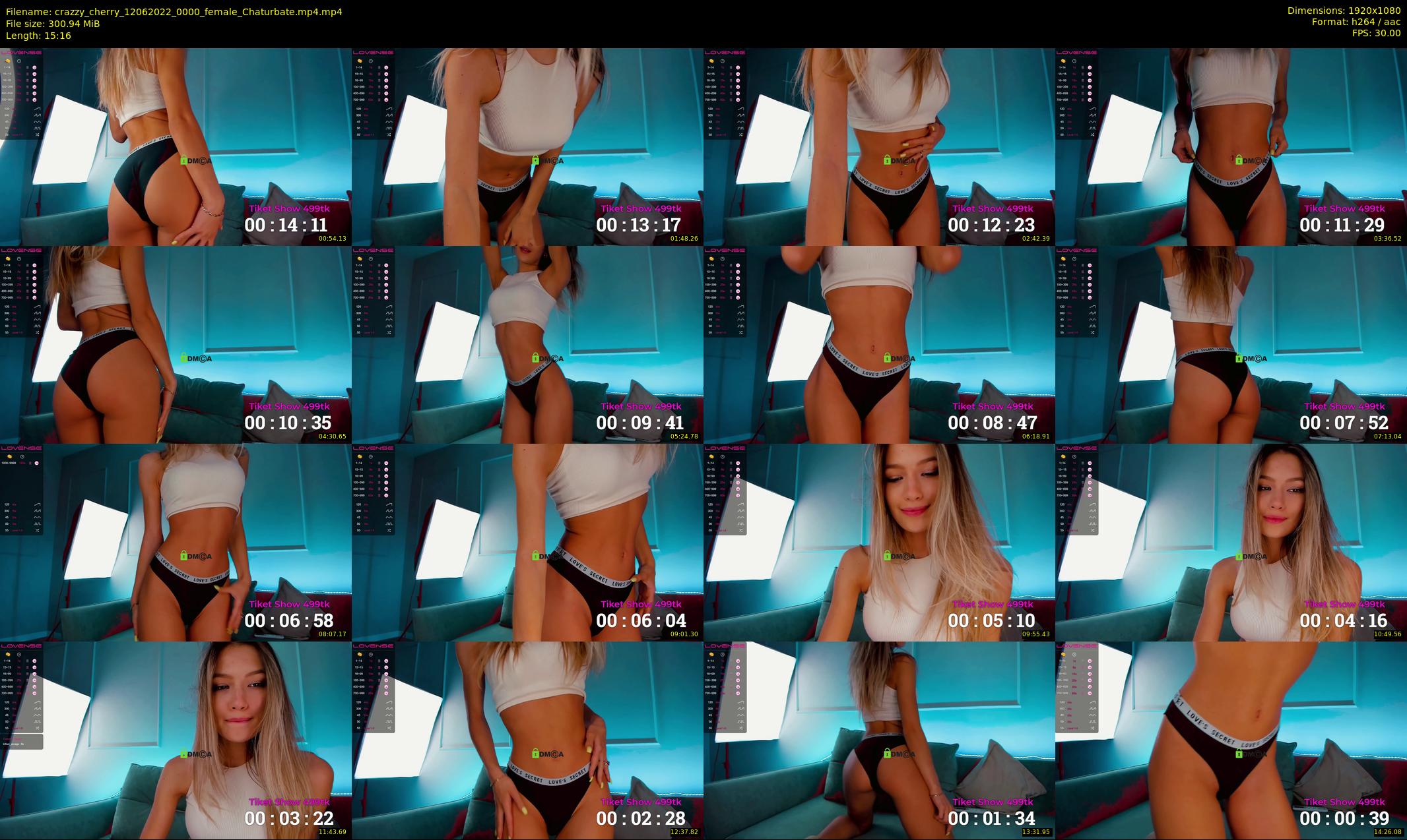 crazzy_cherry — 16 minute Chaturbate female cam show recording, 1080p, Jun 12, 2022