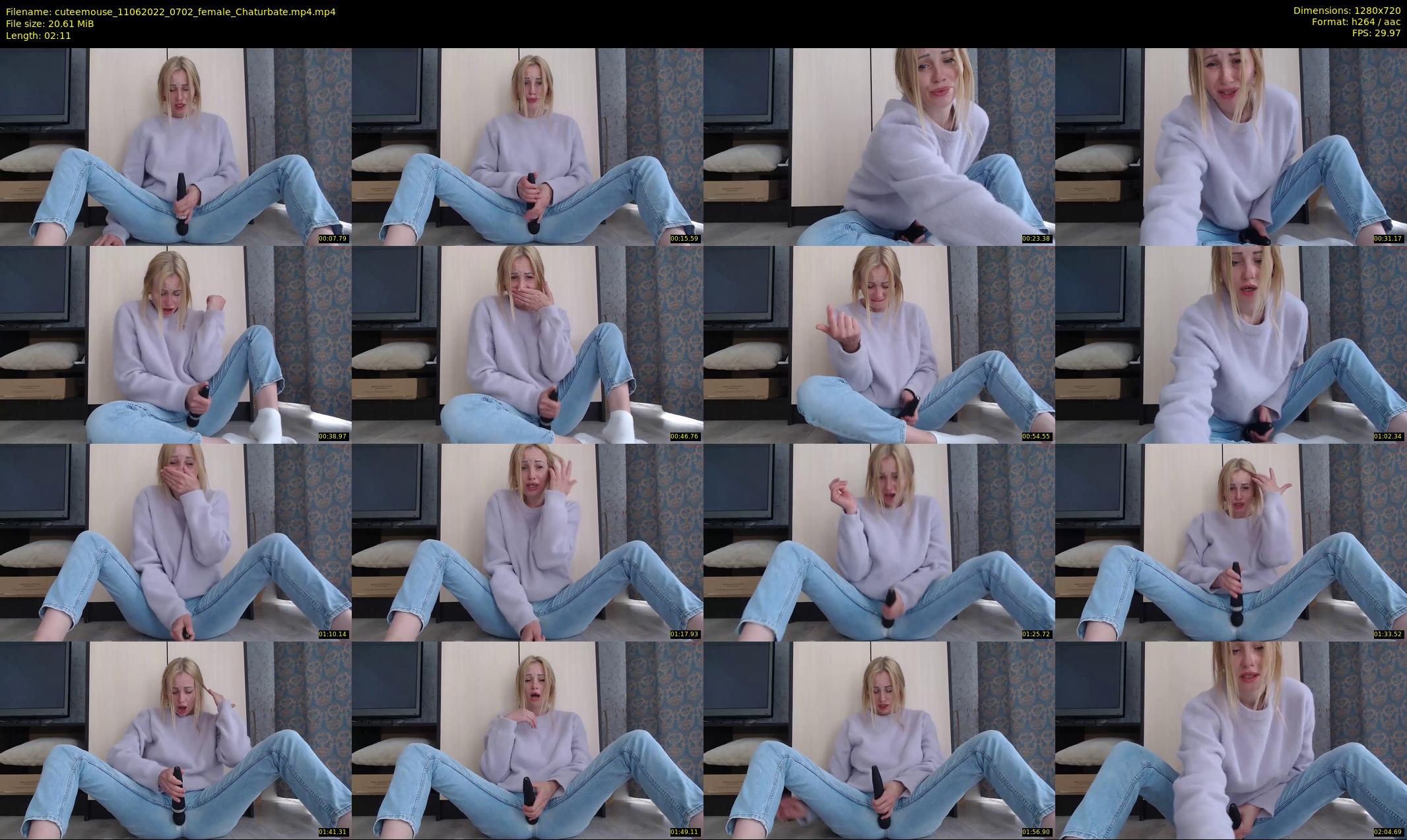 cuteemouse — 3 minute Chaturbate female cam show recording, 720p, Jun 11, 2022