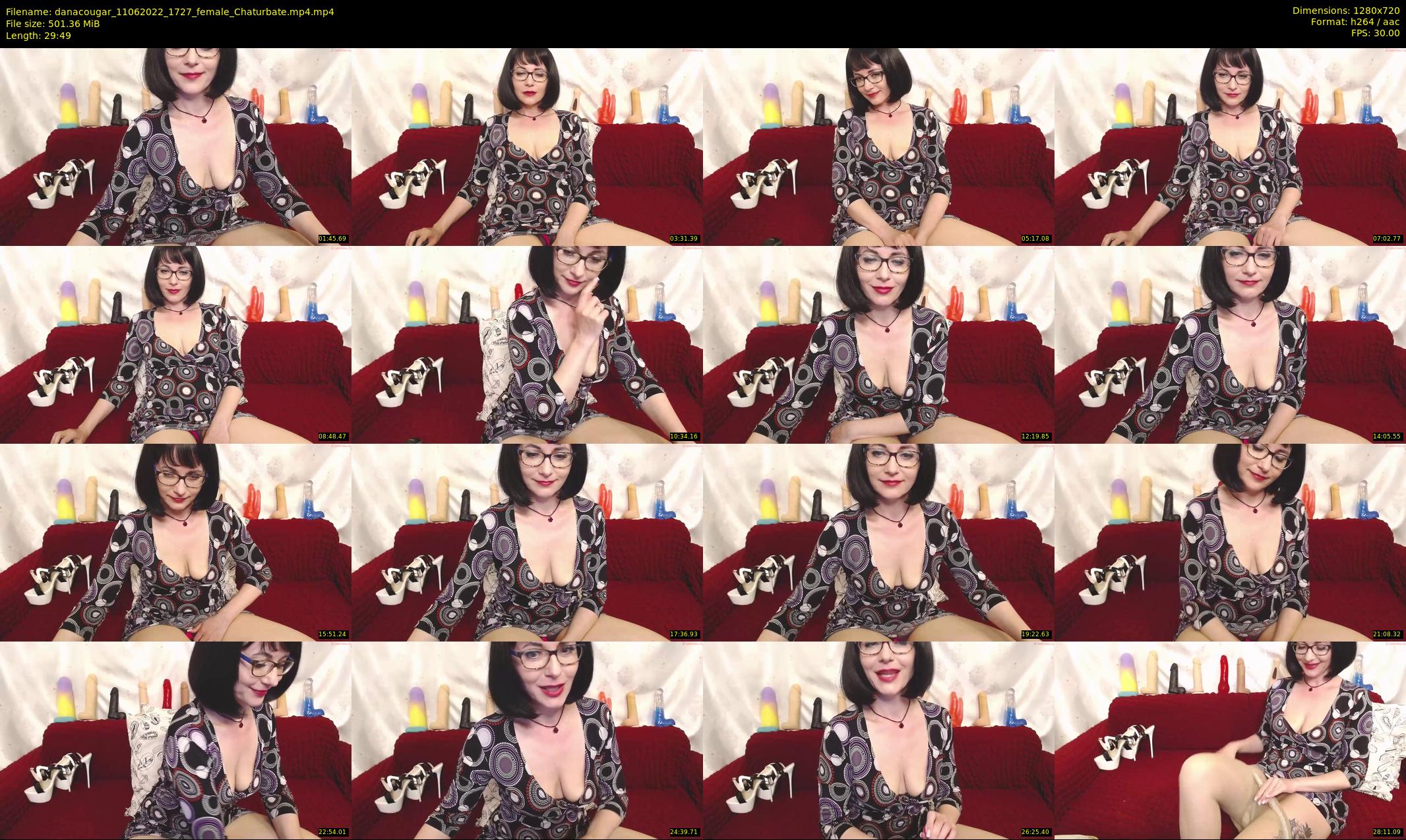 danacougar — 30 minute Chaturbate female cam show recording, 720p, Jun 11, 2022