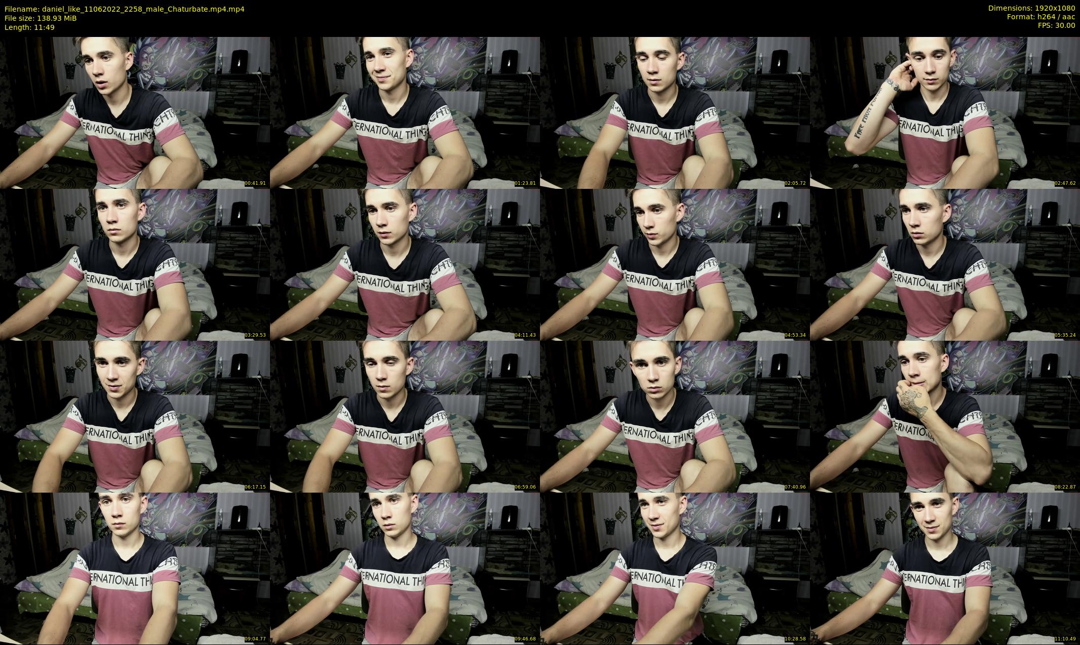 daniel_like — 12 minute Chaturbate male cam show recording, 1080p, Jun 11, 2022