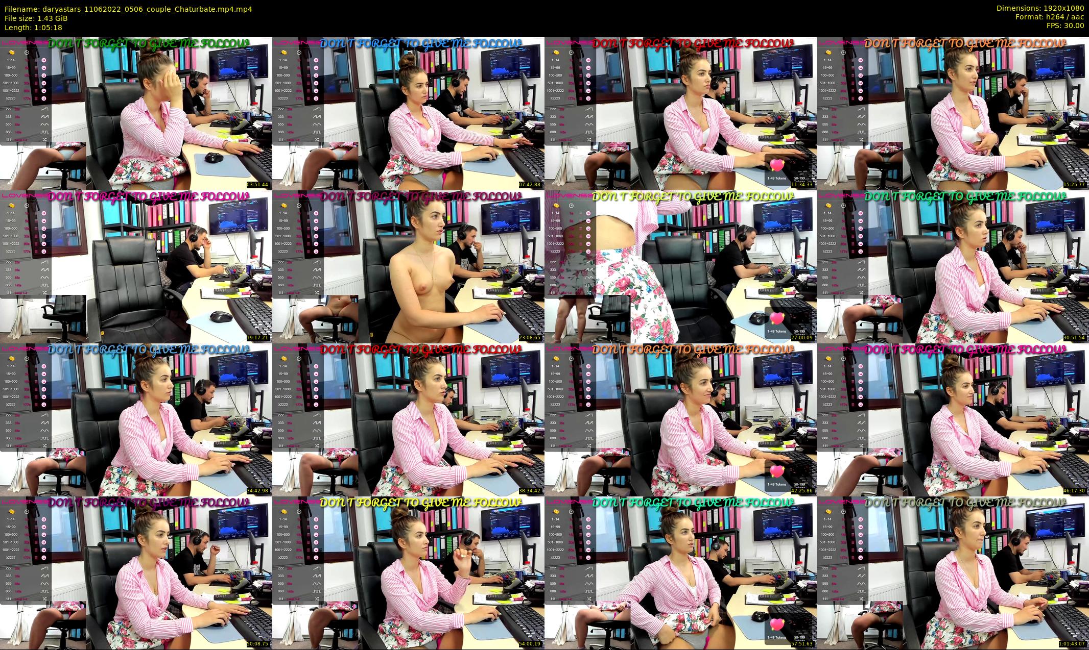 daryastars — 66 minute Chaturbate couple cam show recording, 1080p, Jun 11, 2022