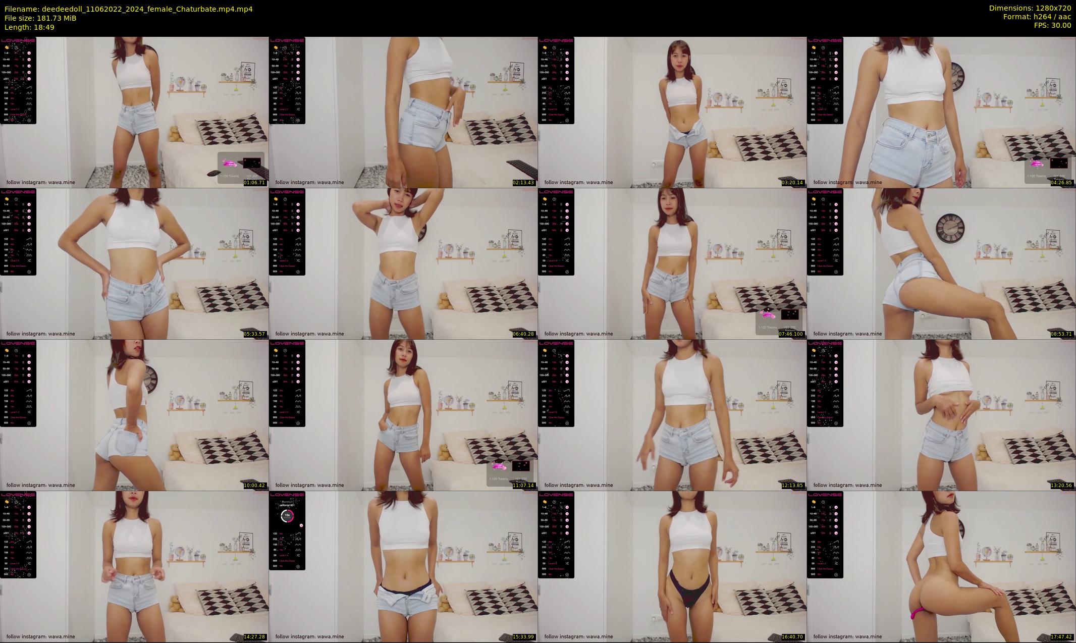 deedeedoll — 19 minute Chaturbate female cam show recording, 720p, Jun 11, 2022