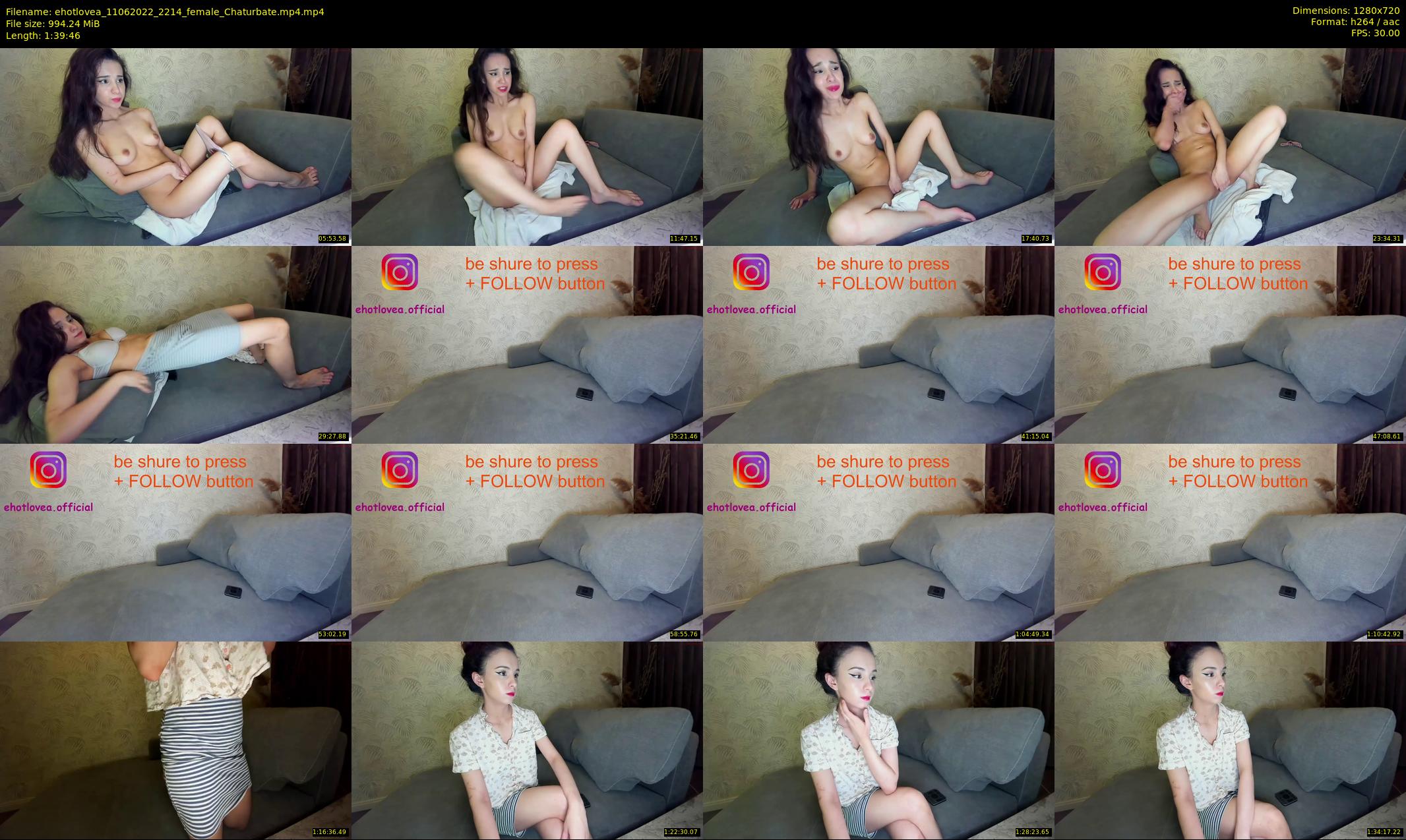 ehotlovea — 100 minute Chaturbate female cam show recording, 720p, Jun 11, 2022