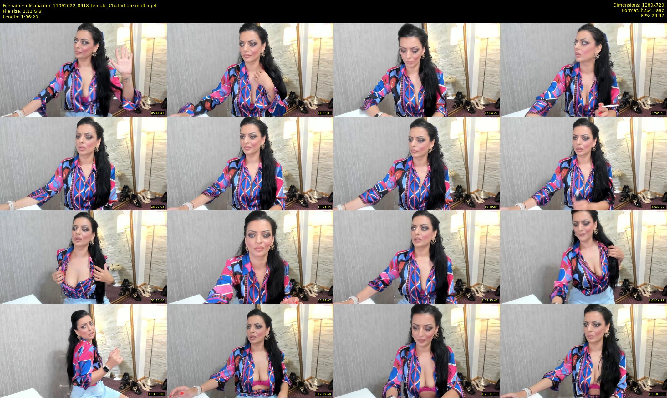 elisabaxter — 97 minute Chaturbate female cam show recording, 720p, Jun 11, 2022