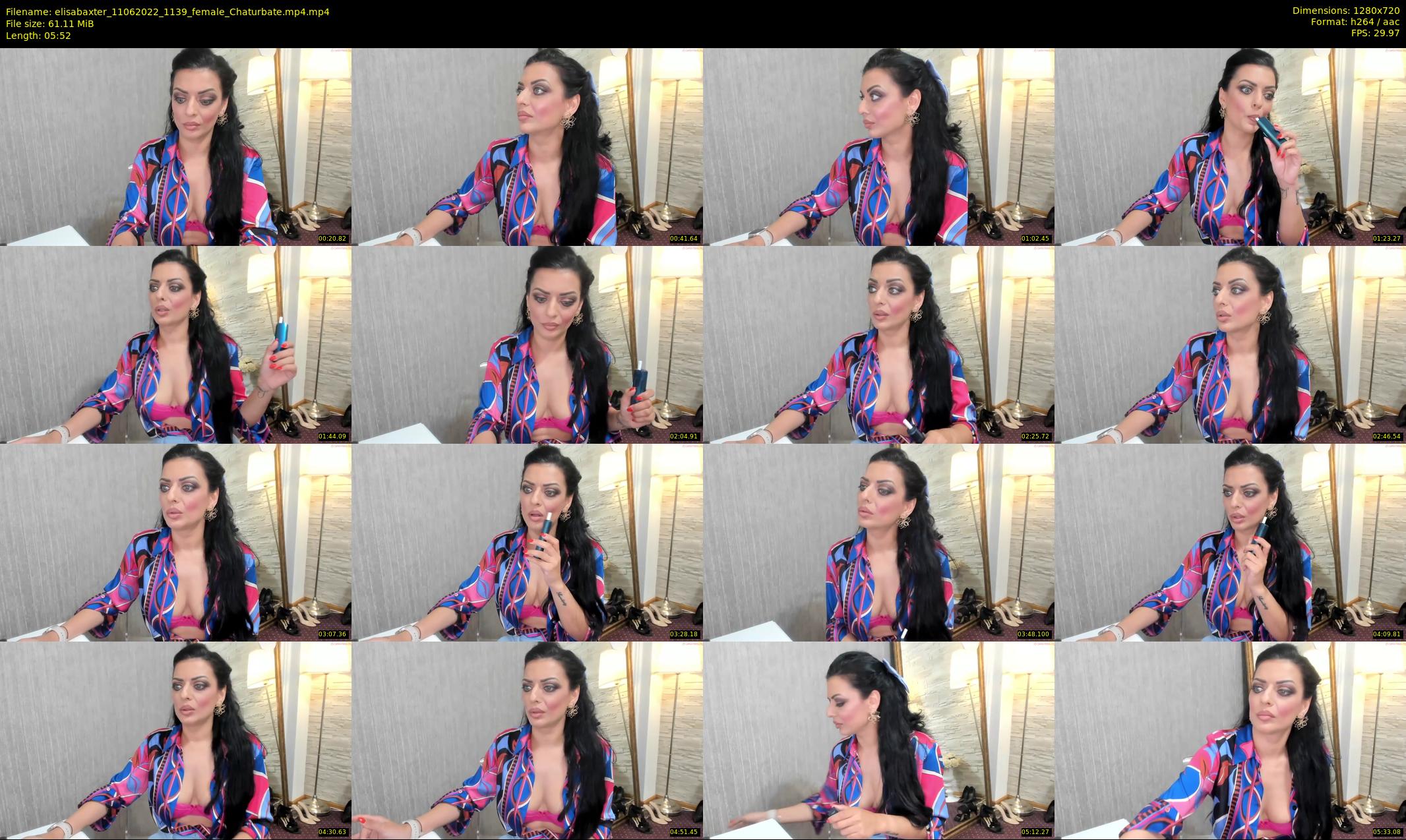 elisabaxter — 6 minute Chaturbate female cam show recording, 720p, Jun 11, 2022