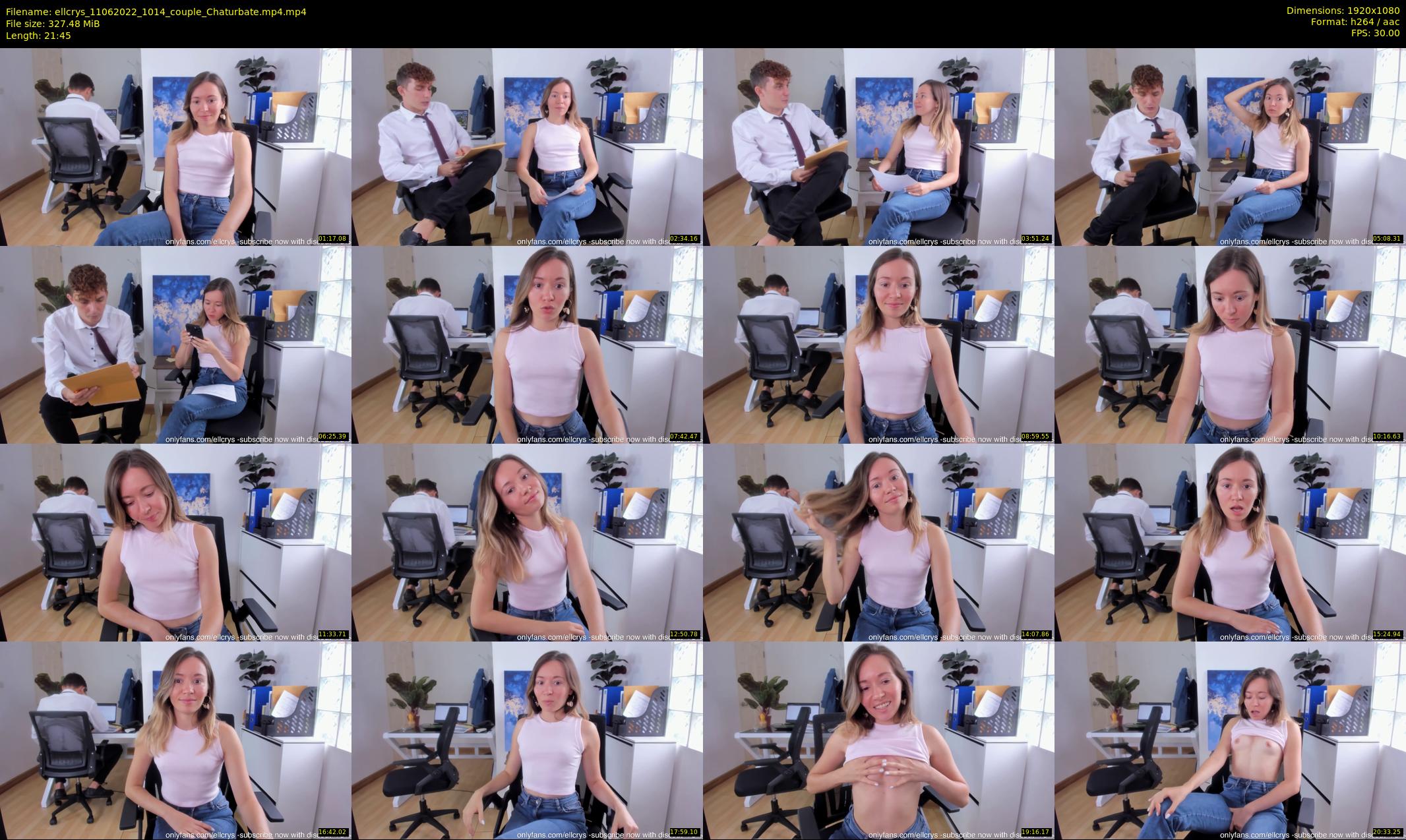 ellcrys — 22 minute Chaturbate couple cam show recording, 1080p, Jun 11, 2022