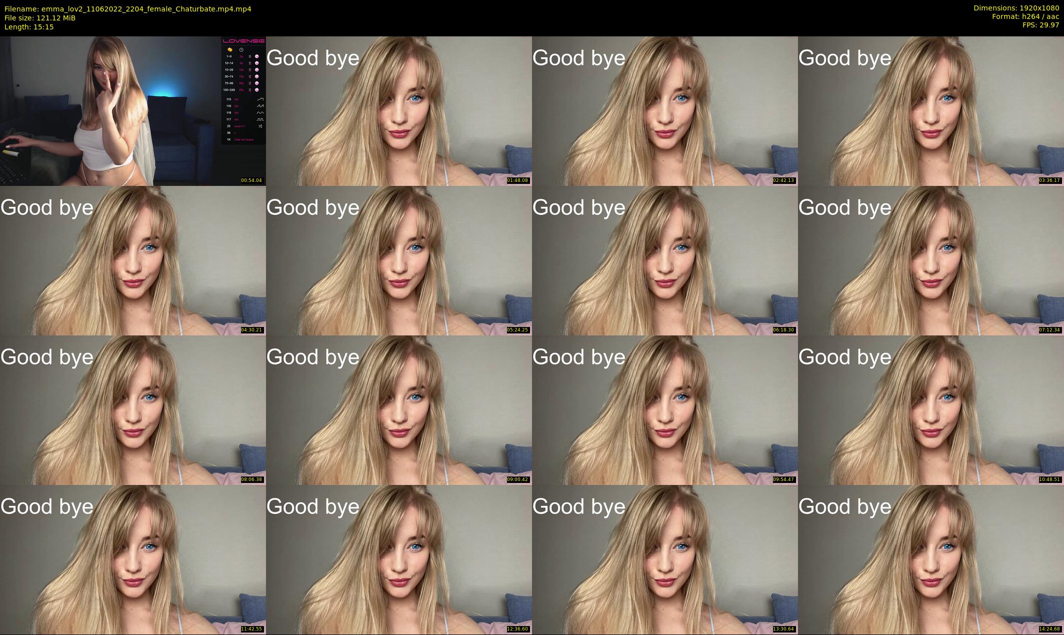 emma_lov2 — 16 minute Chaturbate female cam show recording, 1080p, Jun 11, 2022