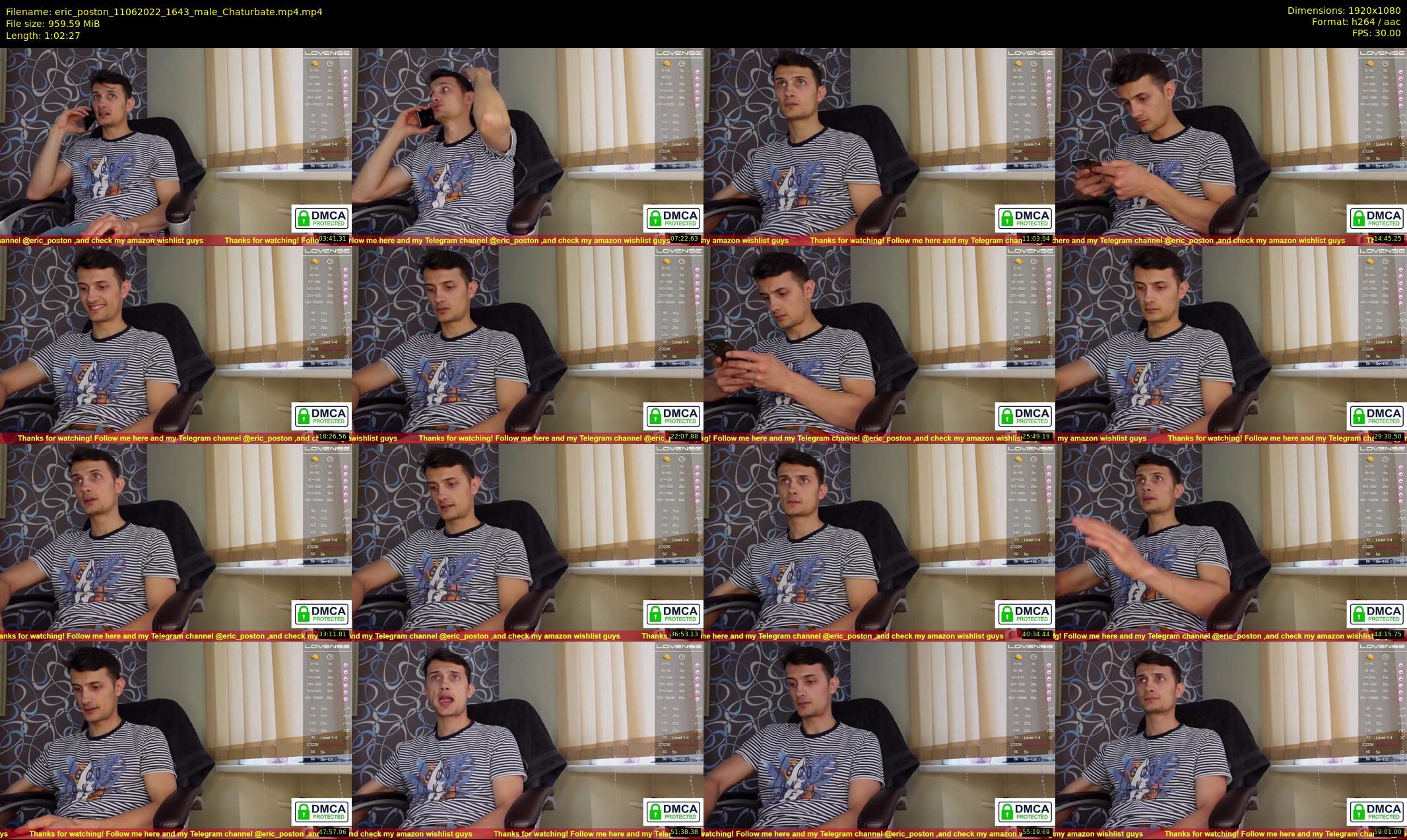 eric_poston — 63 minute Chaturbate male cam show recording, 1080p, Jun 11, 2022