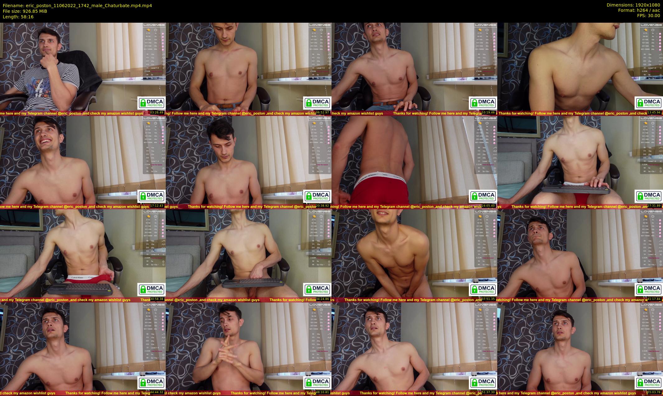 eric_poston — 59 minute Chaturbate male cam show recording, 1080p, Jun 11, 2022