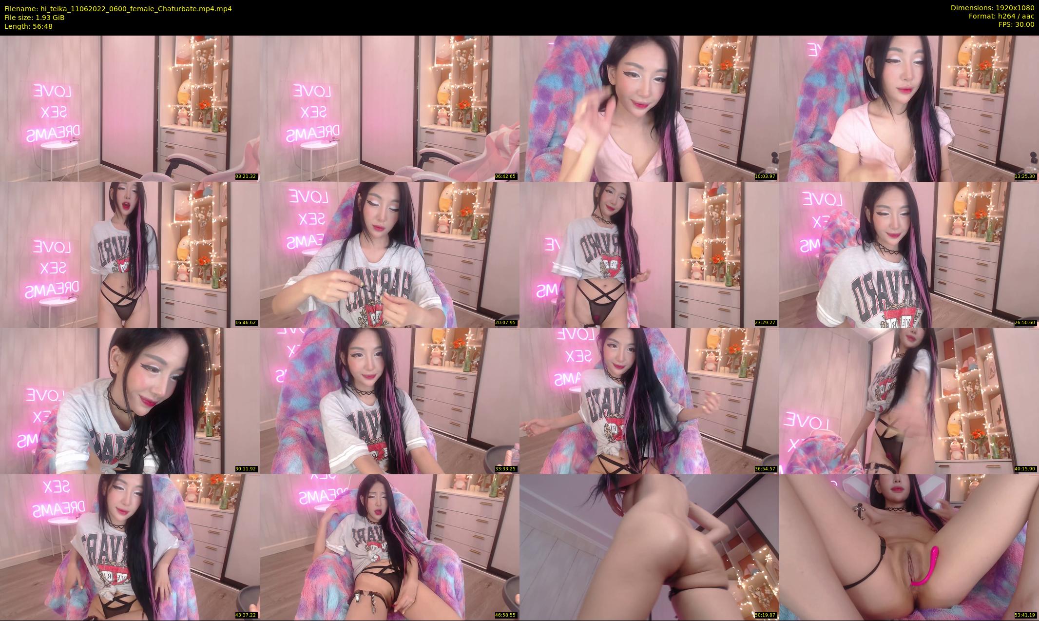 hi_teika — 57 minute Chaturbate female cam show recording, 1080p, Jun 11, 2022