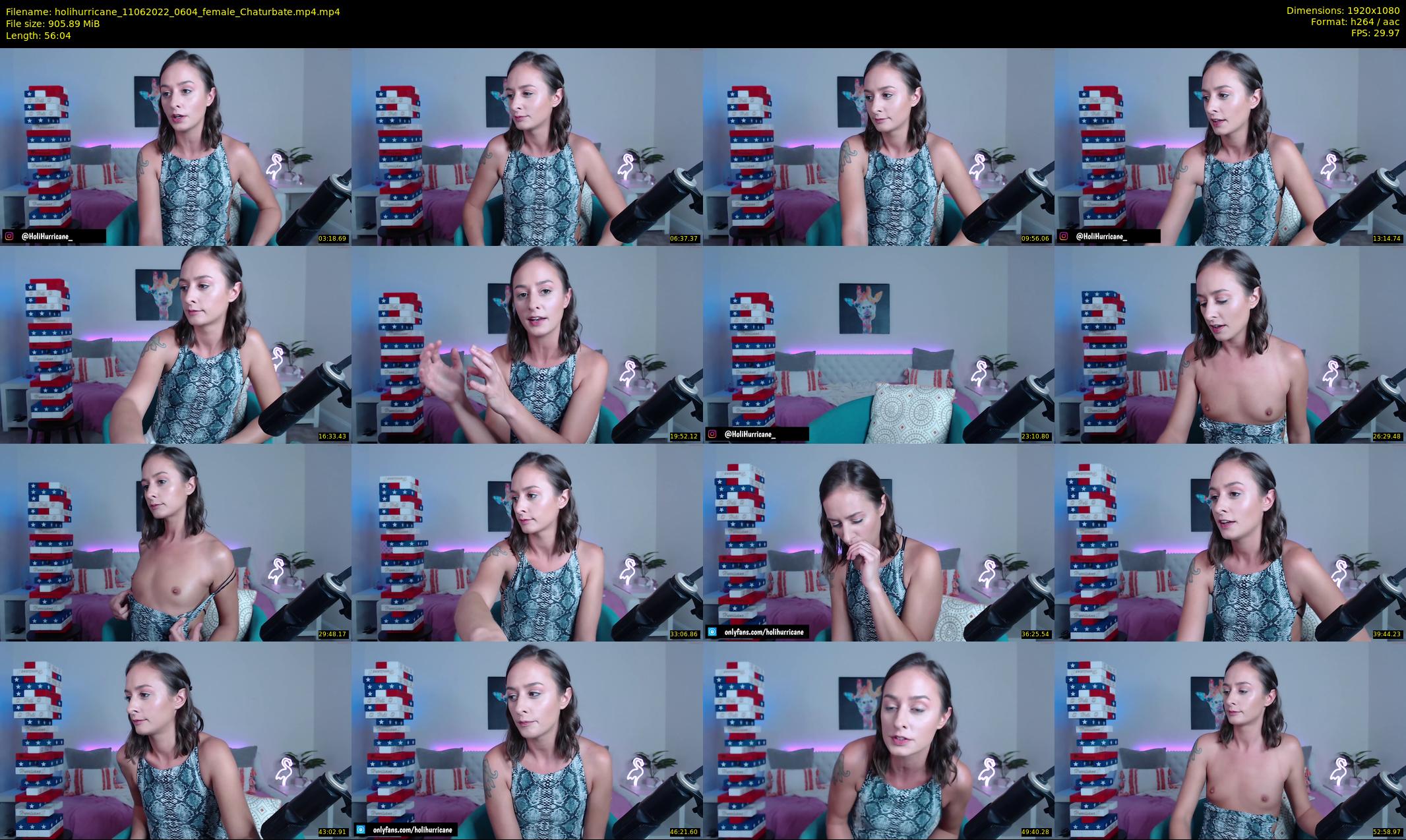 holihurricane — 57 minute Chaturbate female cam show recording, 1080p, Jun 11, 2022