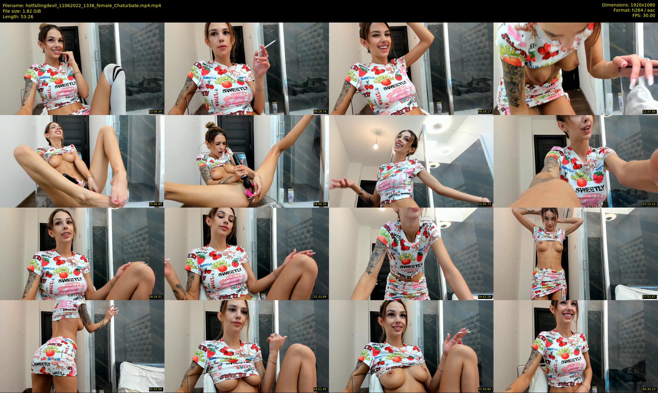 hotfallingdevil — 54 minute Chaturbate female cam show recording, 1080p, Jun 11, 2022