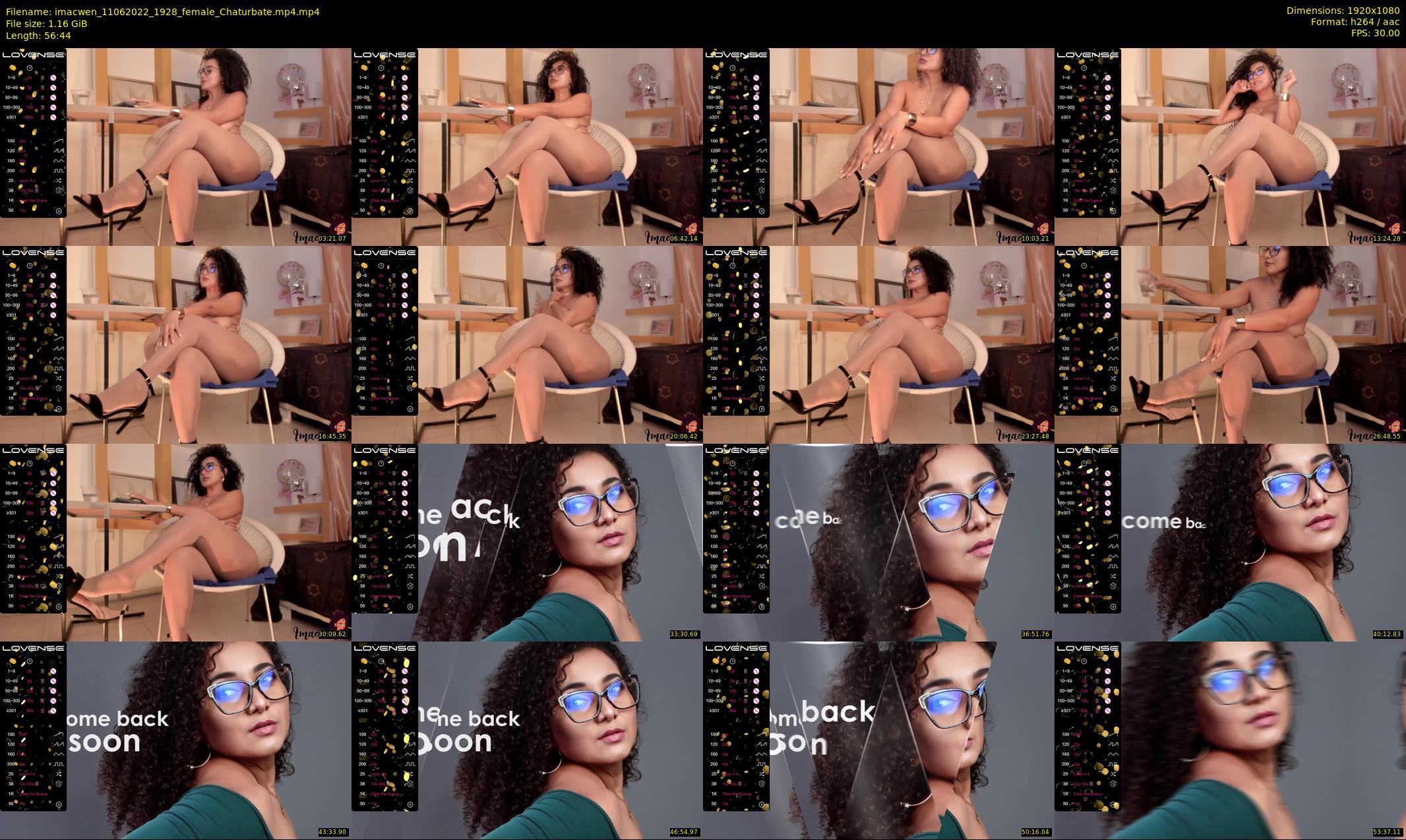 imacwen — 57 minute Chaturbate female cam show recording, 1080p, Jun 11, 2022