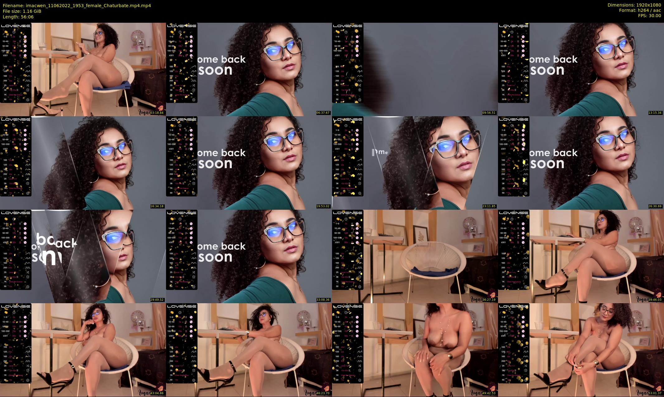 imacwen — 57 minute Chaturbate female cam show recording, 1080p, Jun 11, 2022