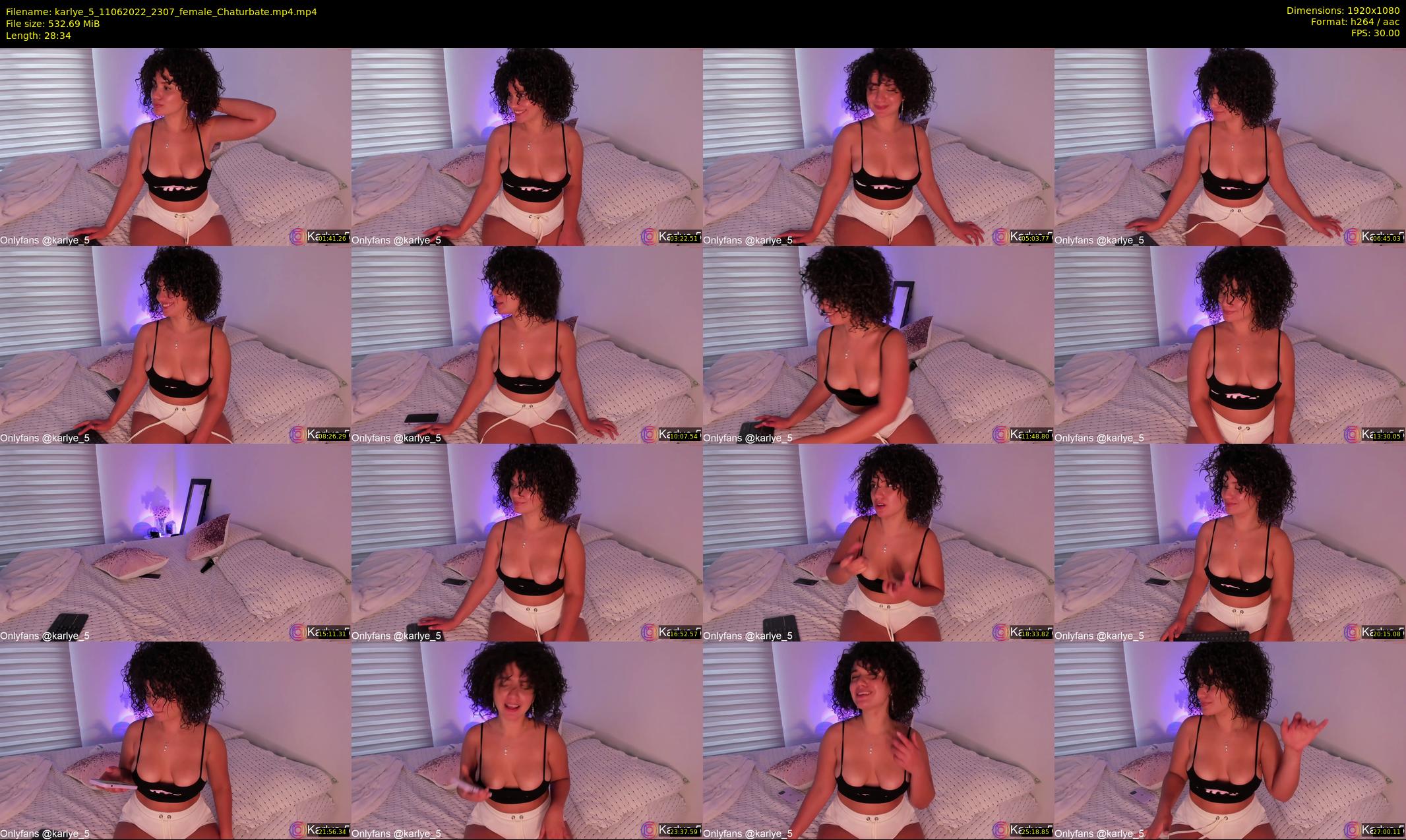 karlye_5 — 29 minute Chaturbate female cam show recording, 1080p, Jun 11, 2022