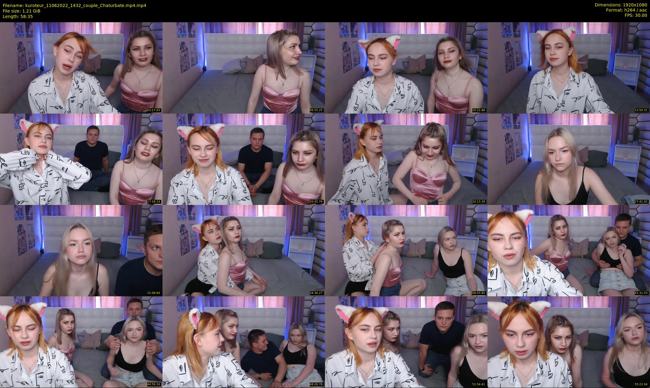 kuroteur — 59 minute Chaturbate couple cam show recording, 1080p, Jun 11, 2022