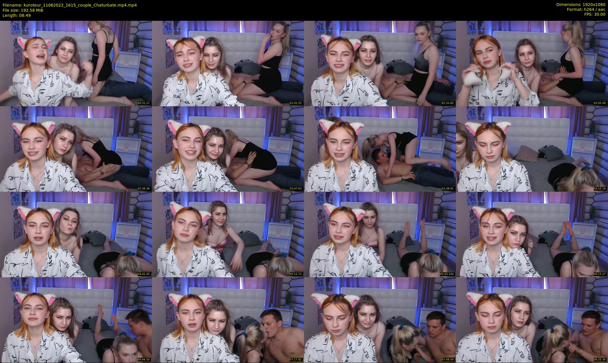 kuroteur — 9 minute Chaturbate couple cam show recording, 1080p, Jun 11, 2022