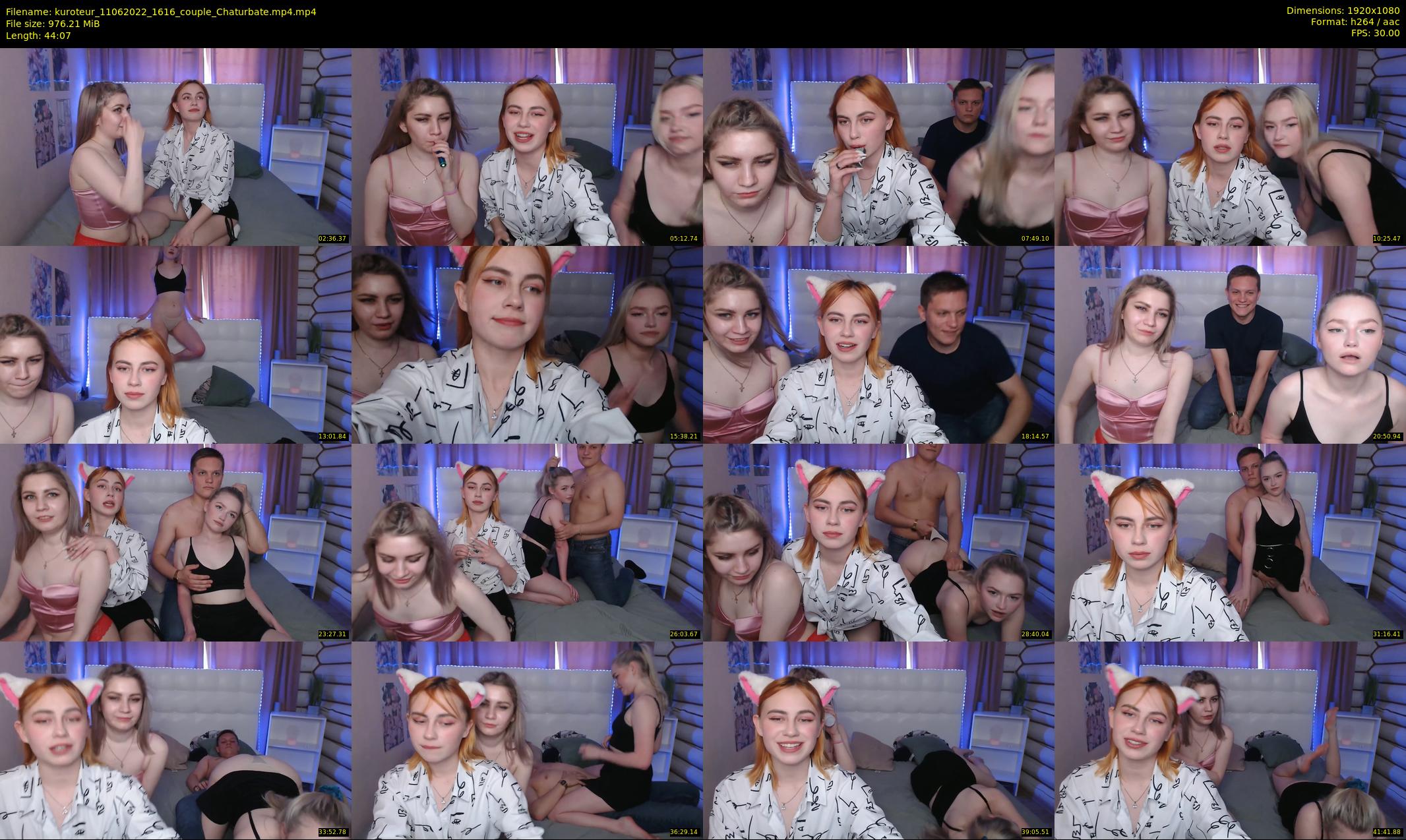 kuroteur — 45 minute Chaturbate couple cam show recording, 1080p, Jun 11, 2022