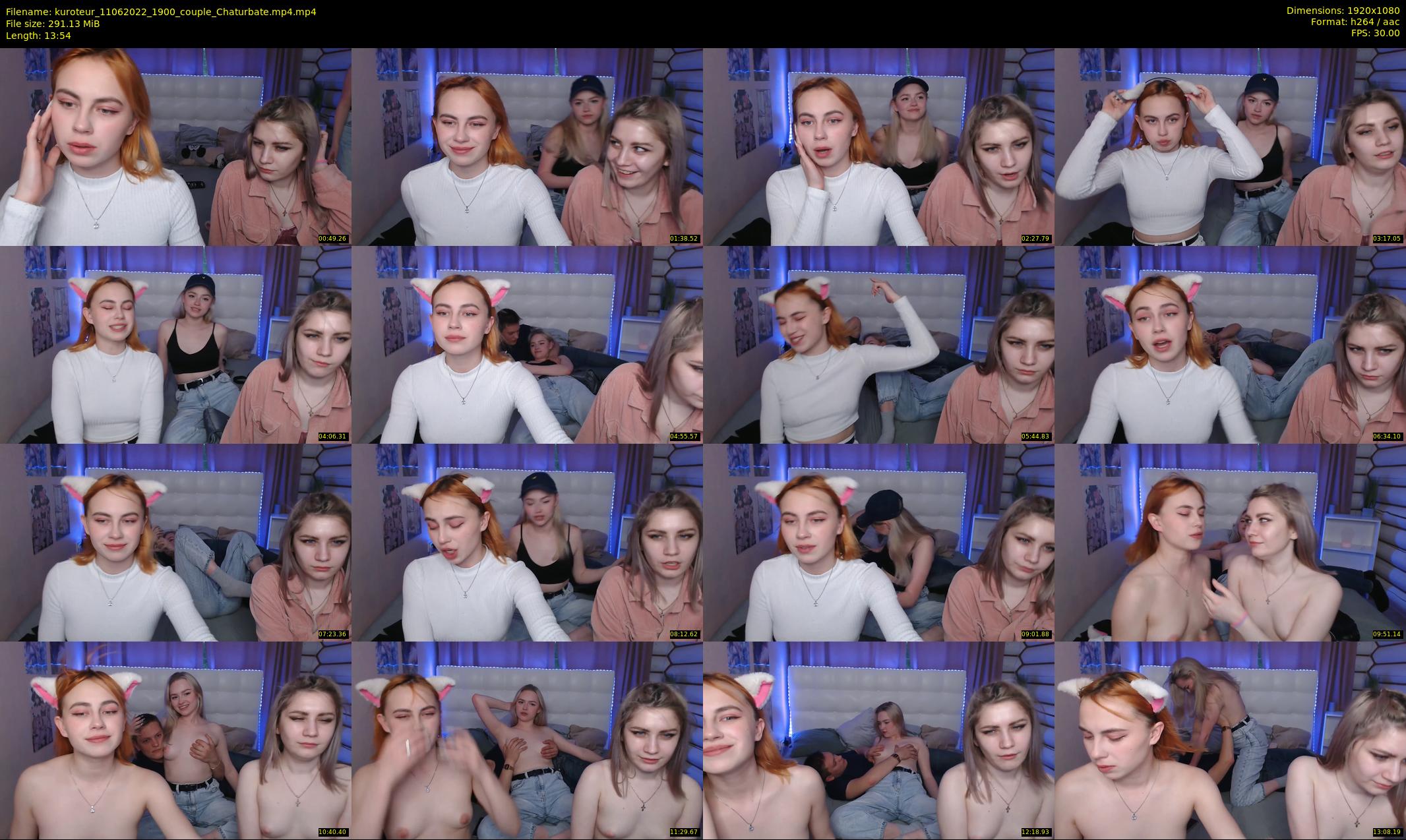 kuroteur — 14 minute Chaturbate couple cam show recording, 1080p, Jun 11, 2022