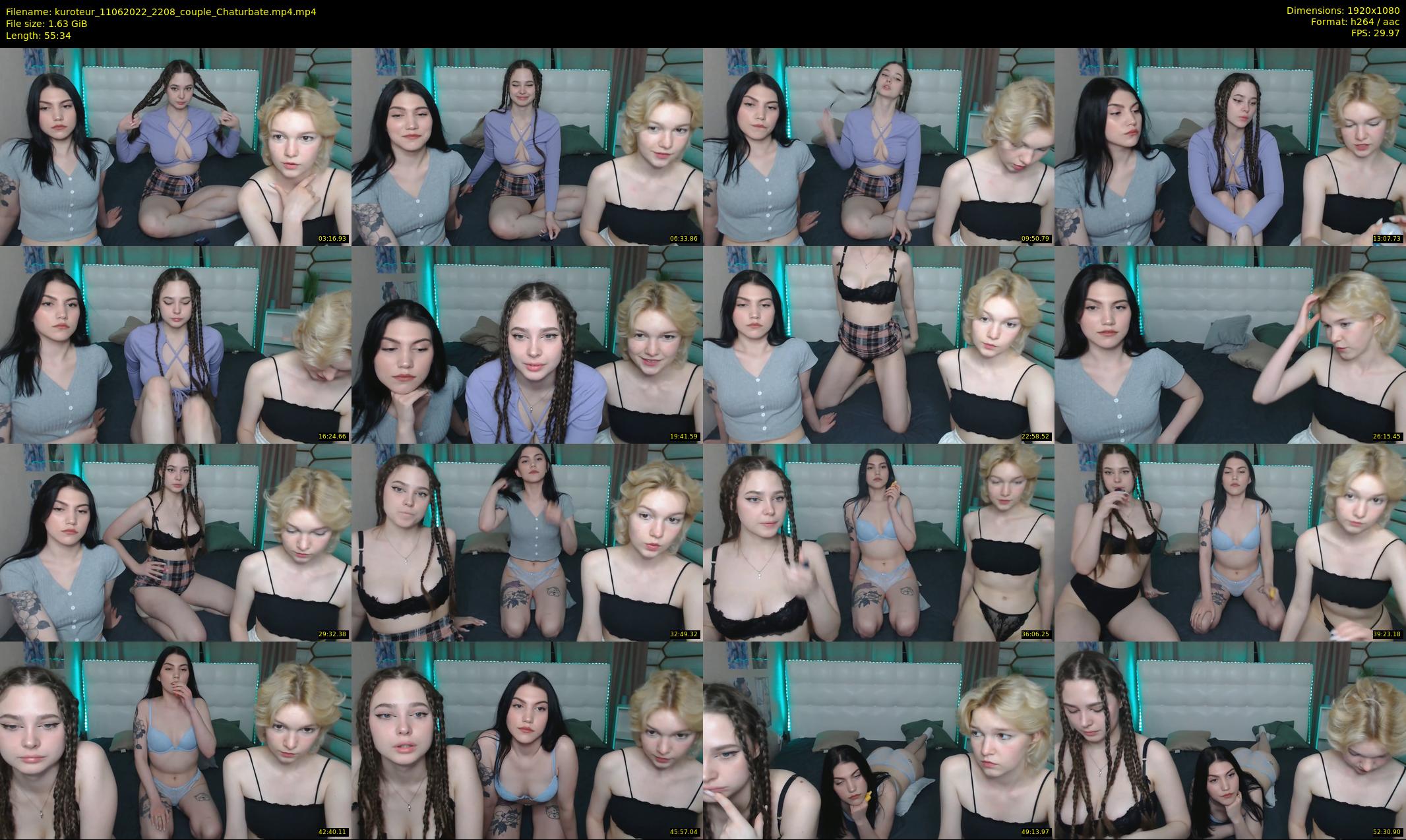 kuroteur — 56 minute Chaturbate couple cam show recording, 1080p, Jun 11, 2022