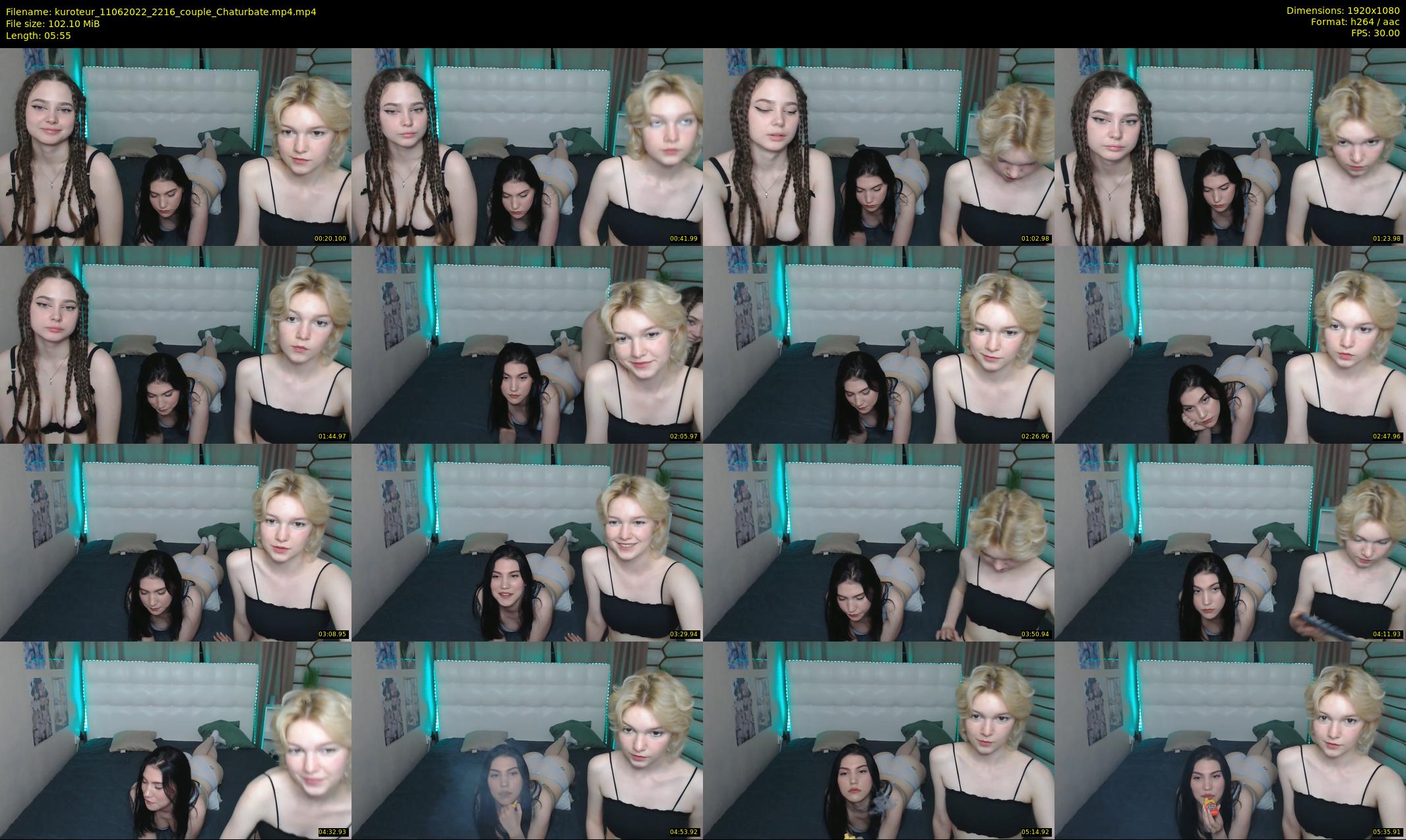 kuroteur — 6 minute Chaturbate couple cam show recording, 1080p, Jun 11, 2022