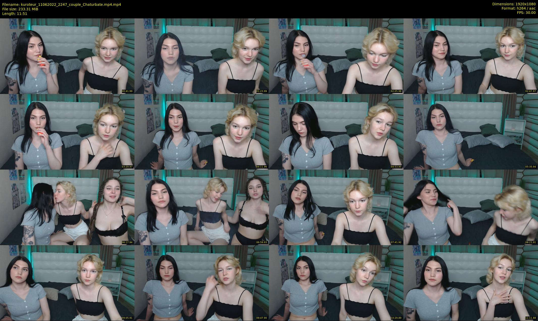 kuroteur — 12 minute Chaturbate couple cam show recording, 1080p, Jun 11, 2022
