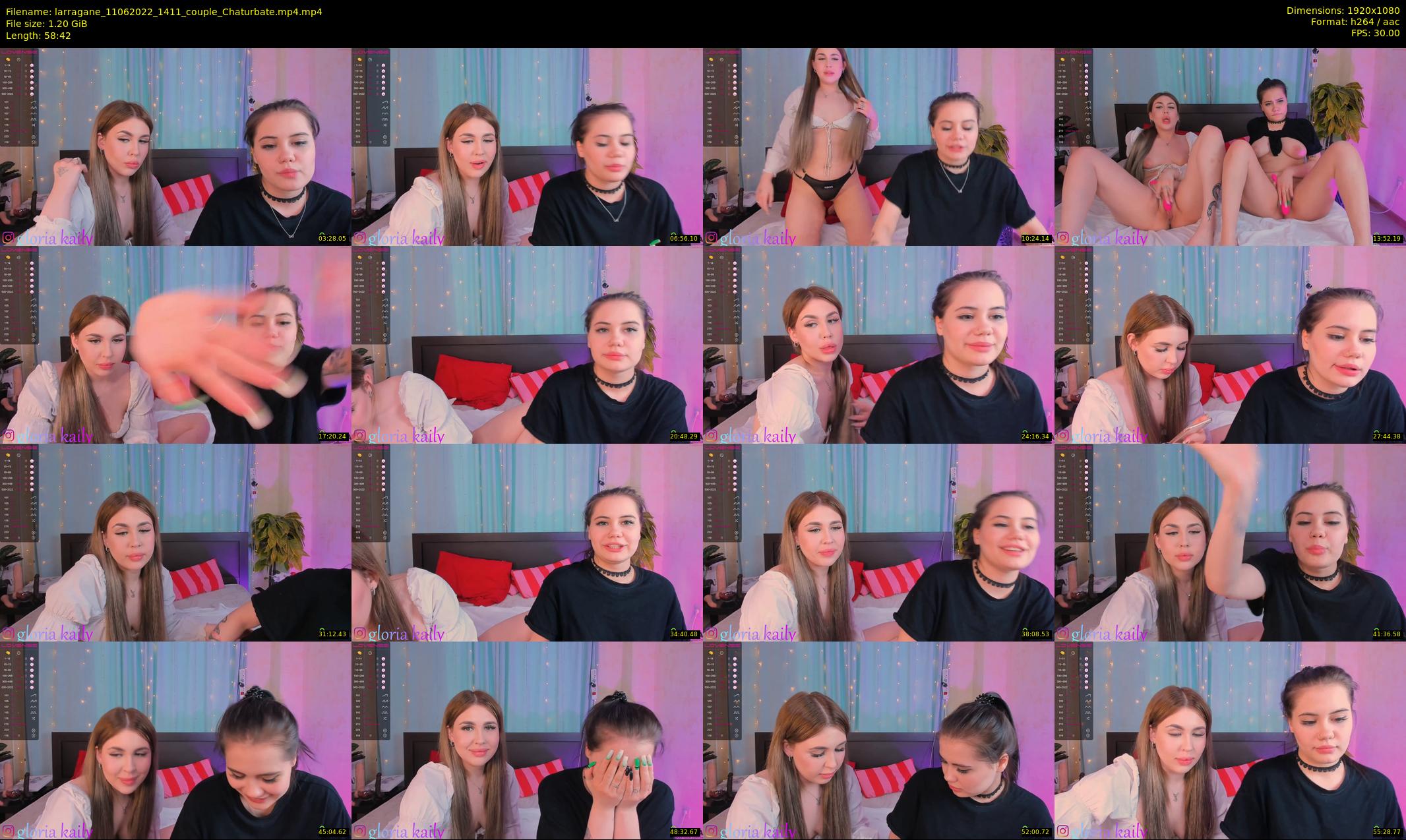 larragane — 59 minute Chaturbate couple cam show recording, 1080p, Jun 11, 2022