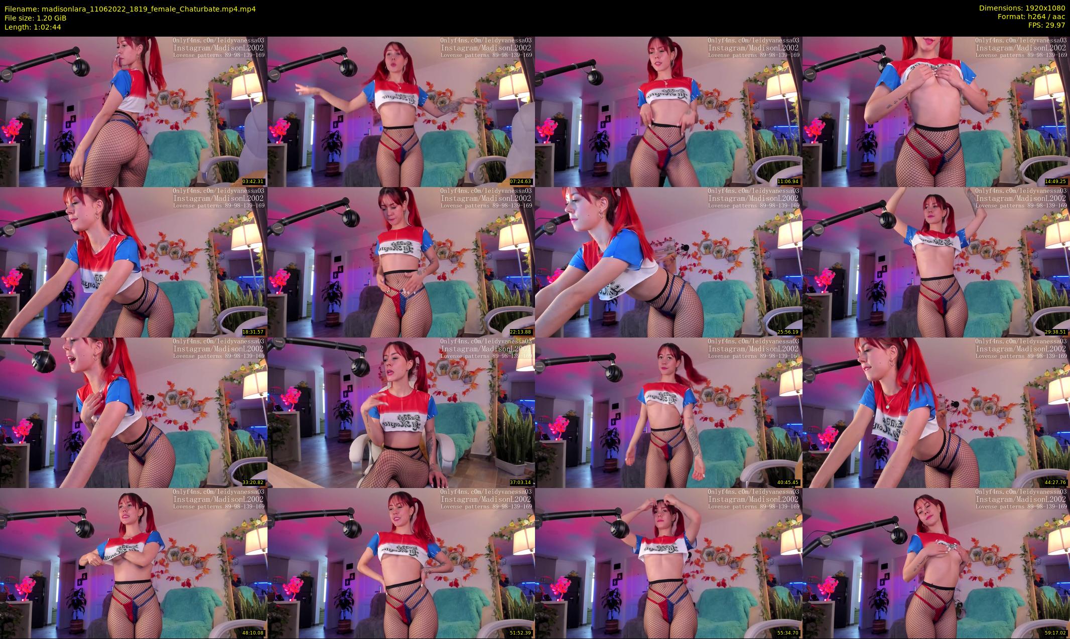 madisonlara — 63 minute Chaturbate female cam show recording, 1080p, Jun 11, 2022