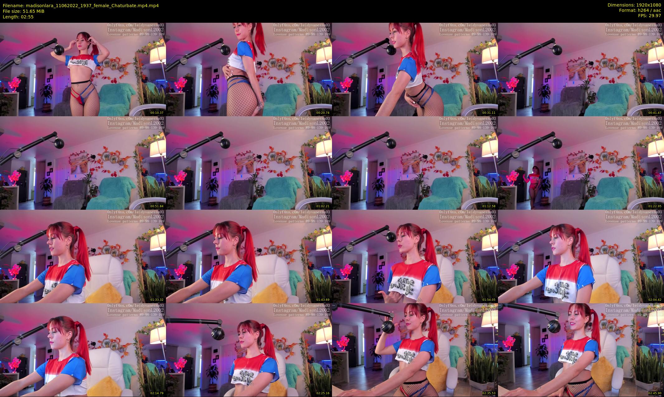 madisonlara — 3 minute Chaturbate female cam show recording, 1080p, Jun 11, 2022