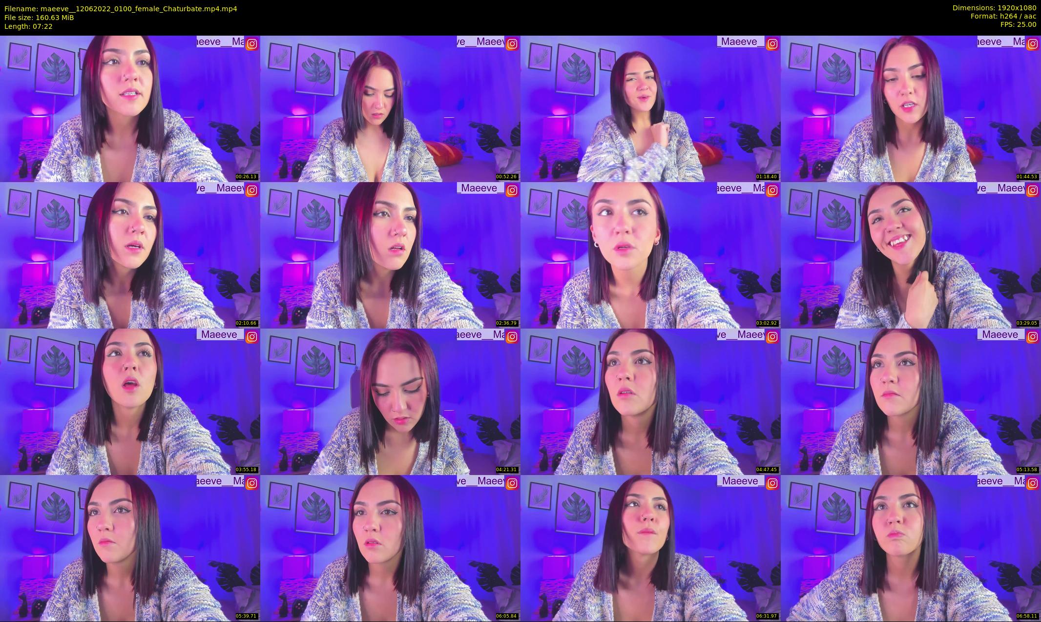 maeeve_ — 8 minute Chaturbate female cam show recording, 1080p, Jun 12, 2022