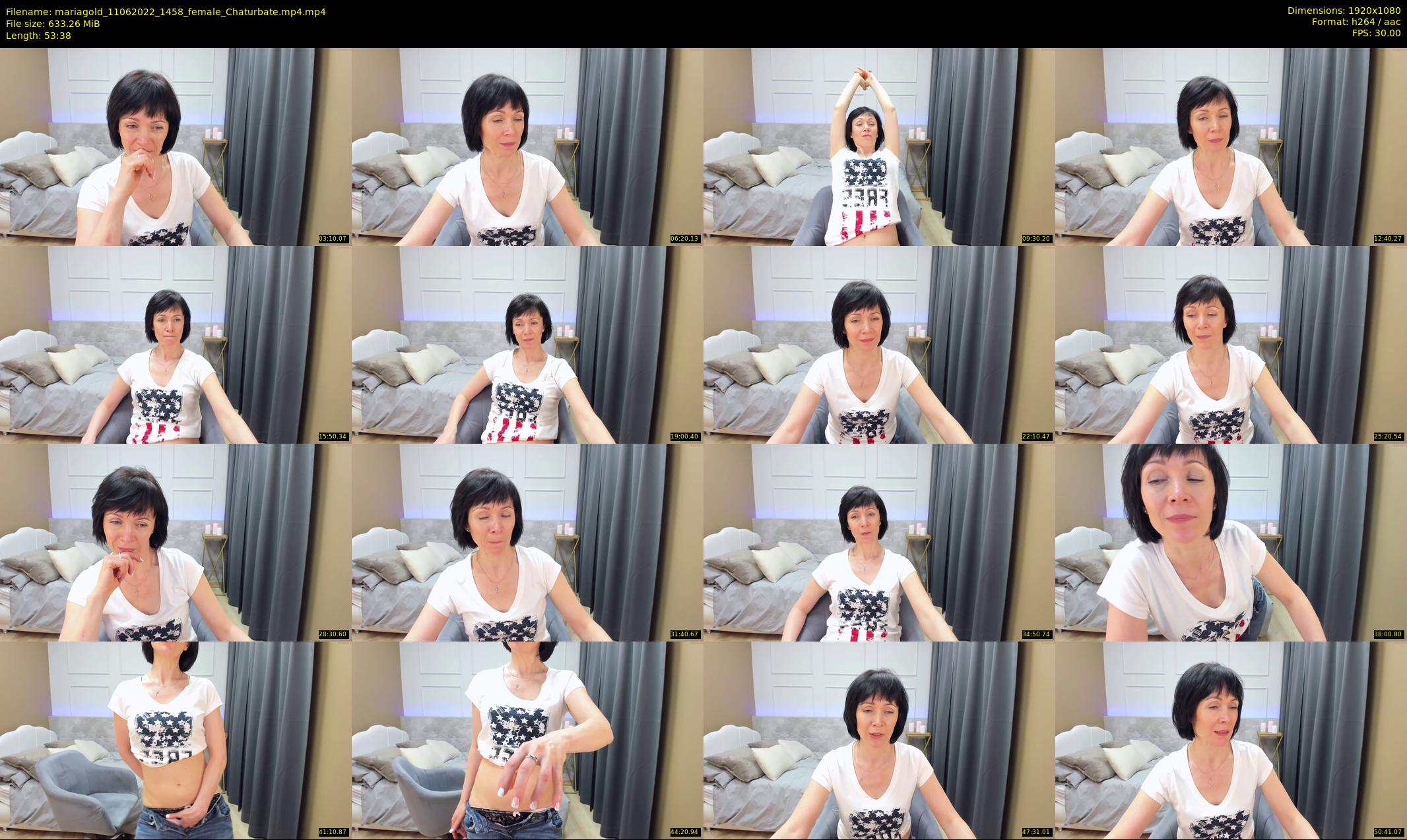 mariagold — 54 minute Chaturbate female cam show recording, 1080p, Jun 11, 2022