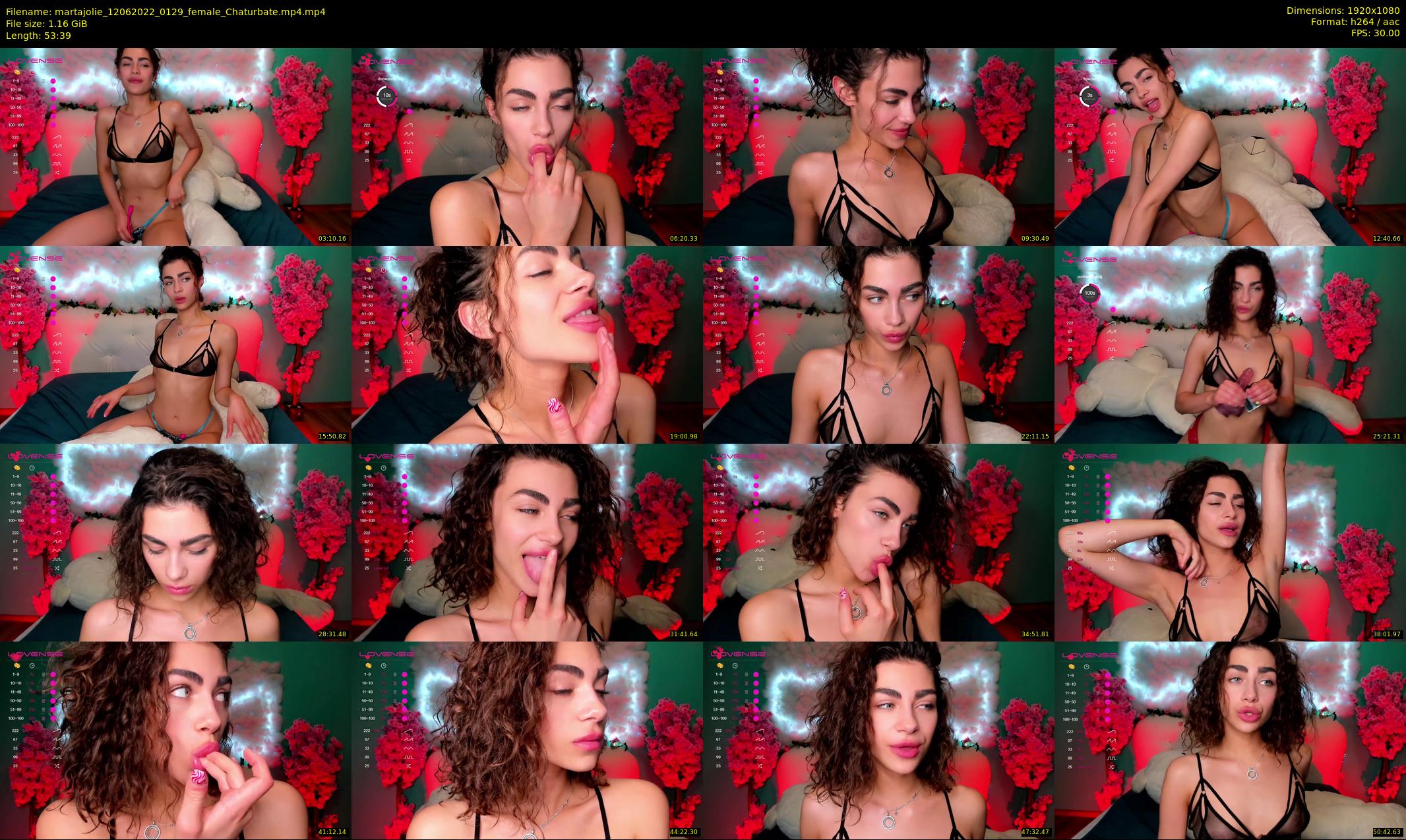 martajolie — 54 minute Chaturbate female cam show recording, 1080p, Jun 12, 2022