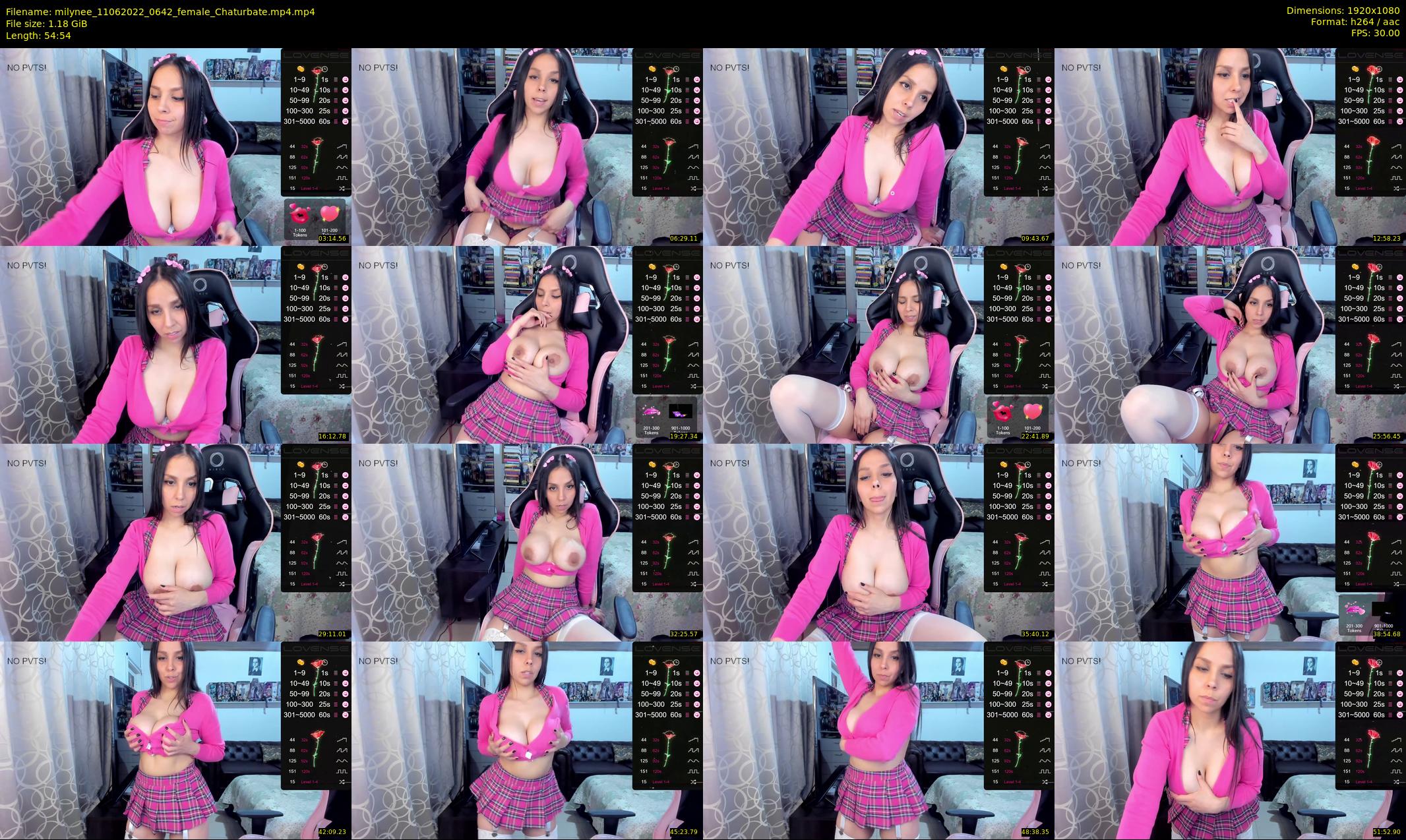 milynee — 55 minute Chaturbate female cam show recording, 1080p, Jun 11, 2022