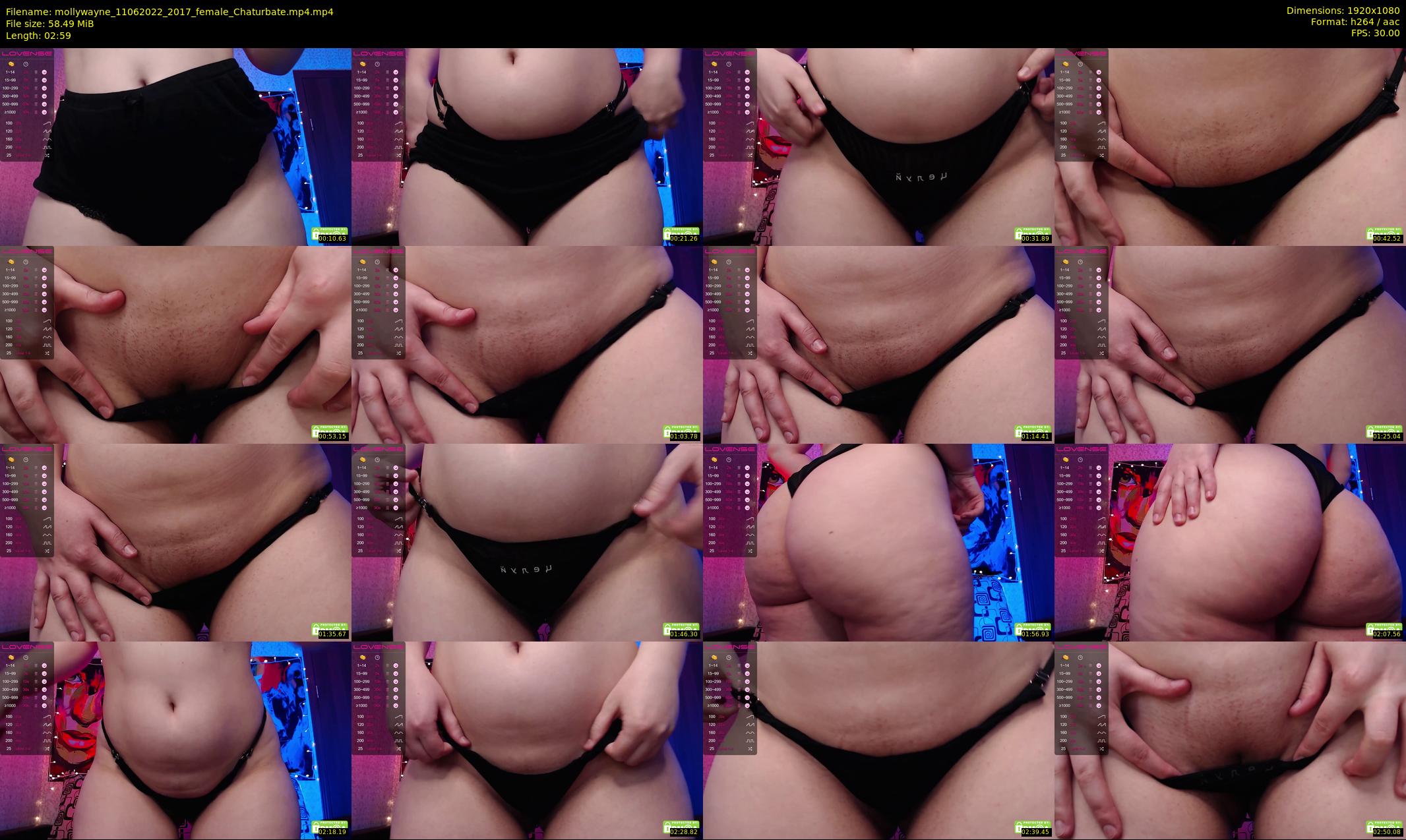 mollywayne — 3 minute Chaturbate female cam show recording, 1080p, Jun 11, 2022
