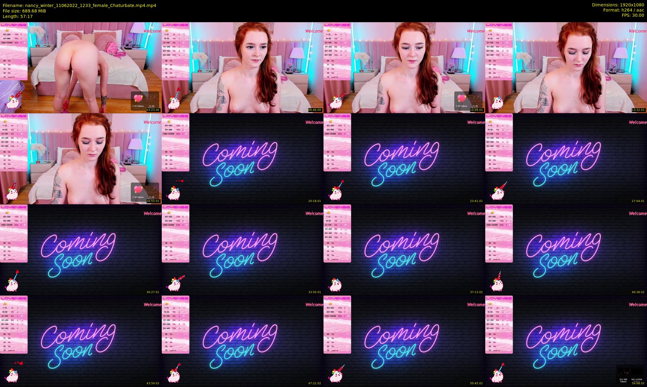nancy_winter — 58 minute Chaturbate female cam show recording, 1080p, Jun 11, 2022