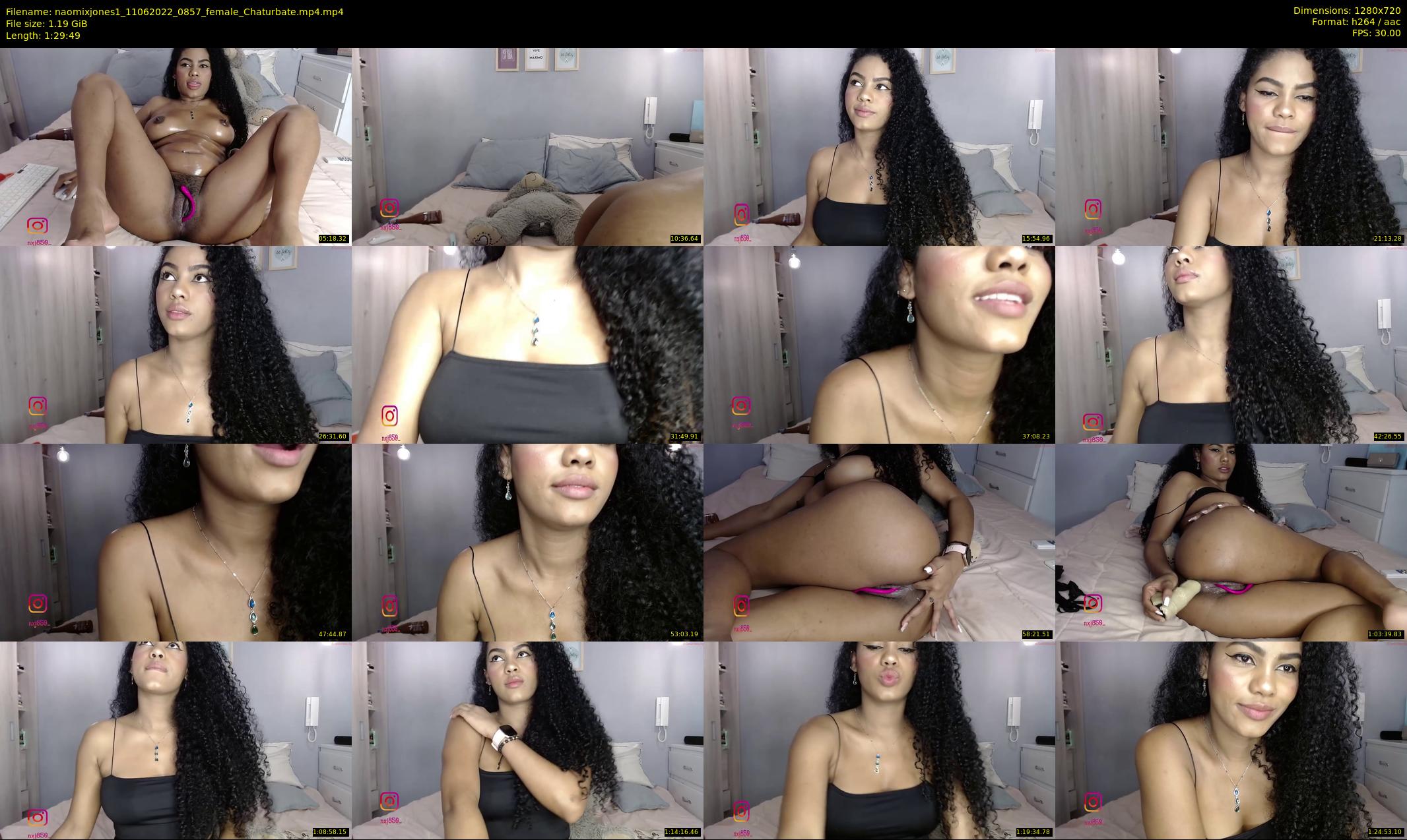 naomixjones1 — 90 minute Chaturbate female cam show recording, 720p, Jun 11, 2022