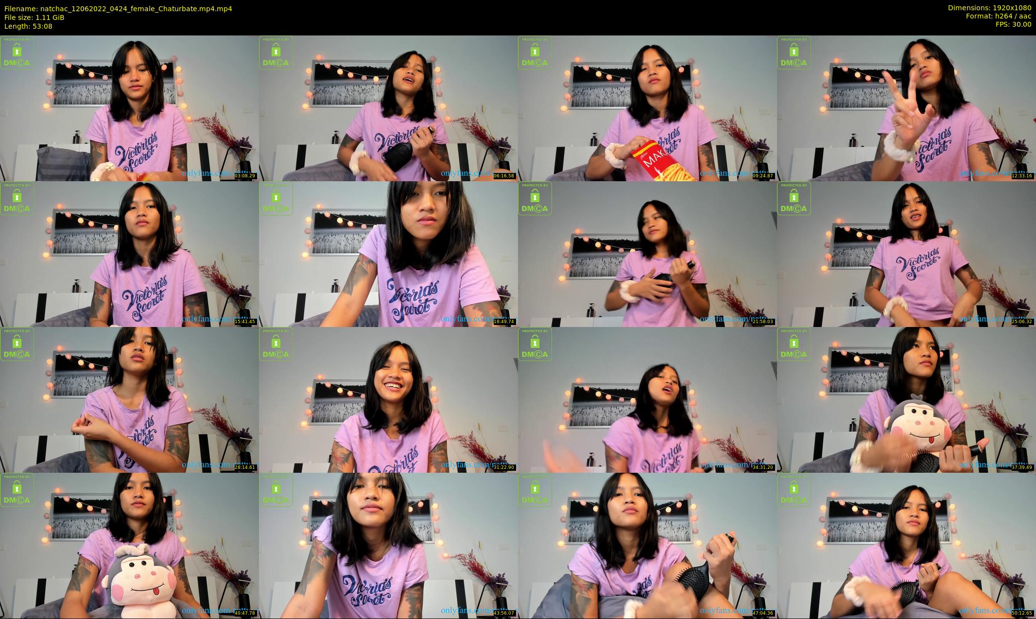 natchac — 54 minute Chaturbate female cam show recording, 1080p, Jun 12, 2022