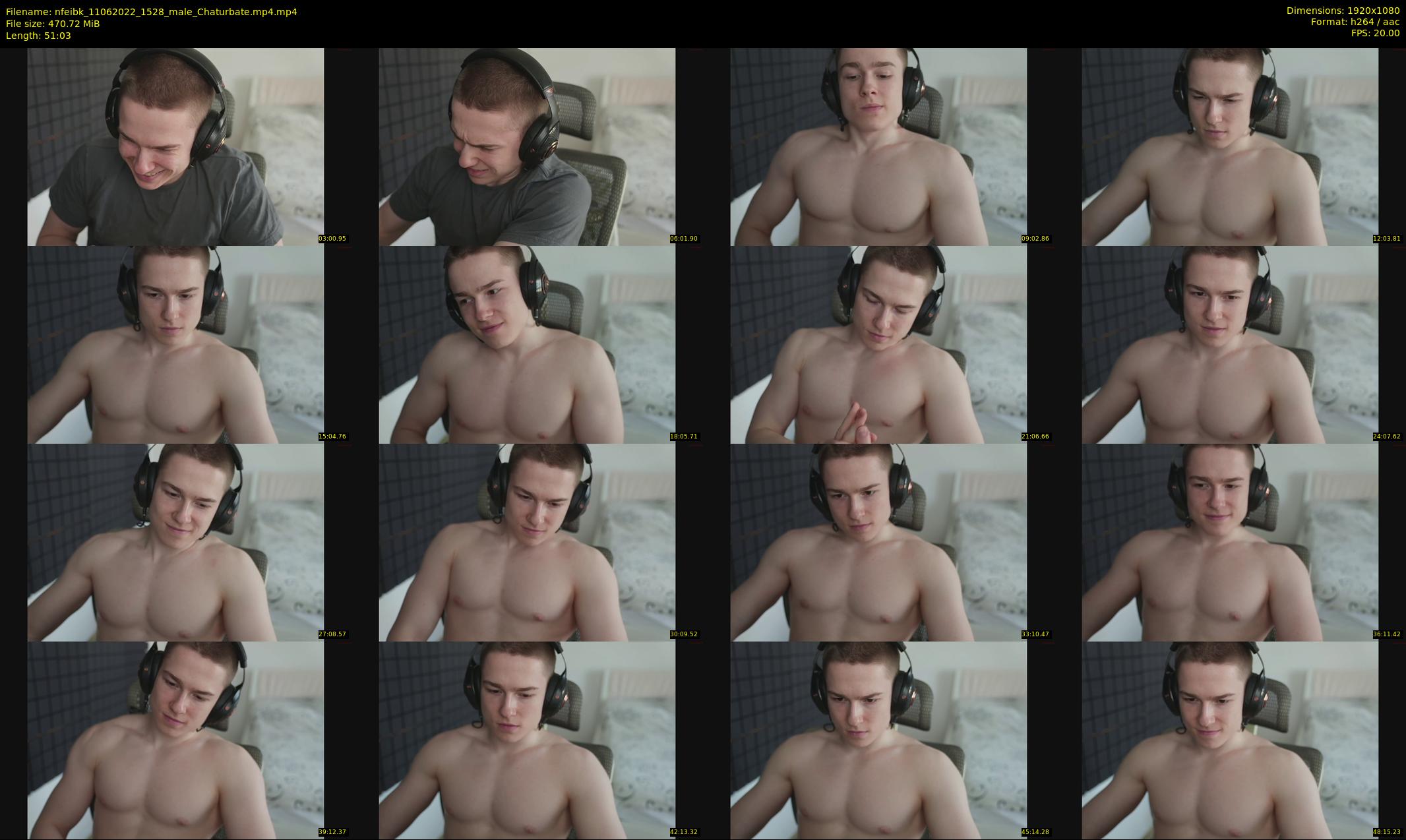 nfeibk — 52 minute Chaturbate male cam show recording, 1080p, Jun 11, 2022