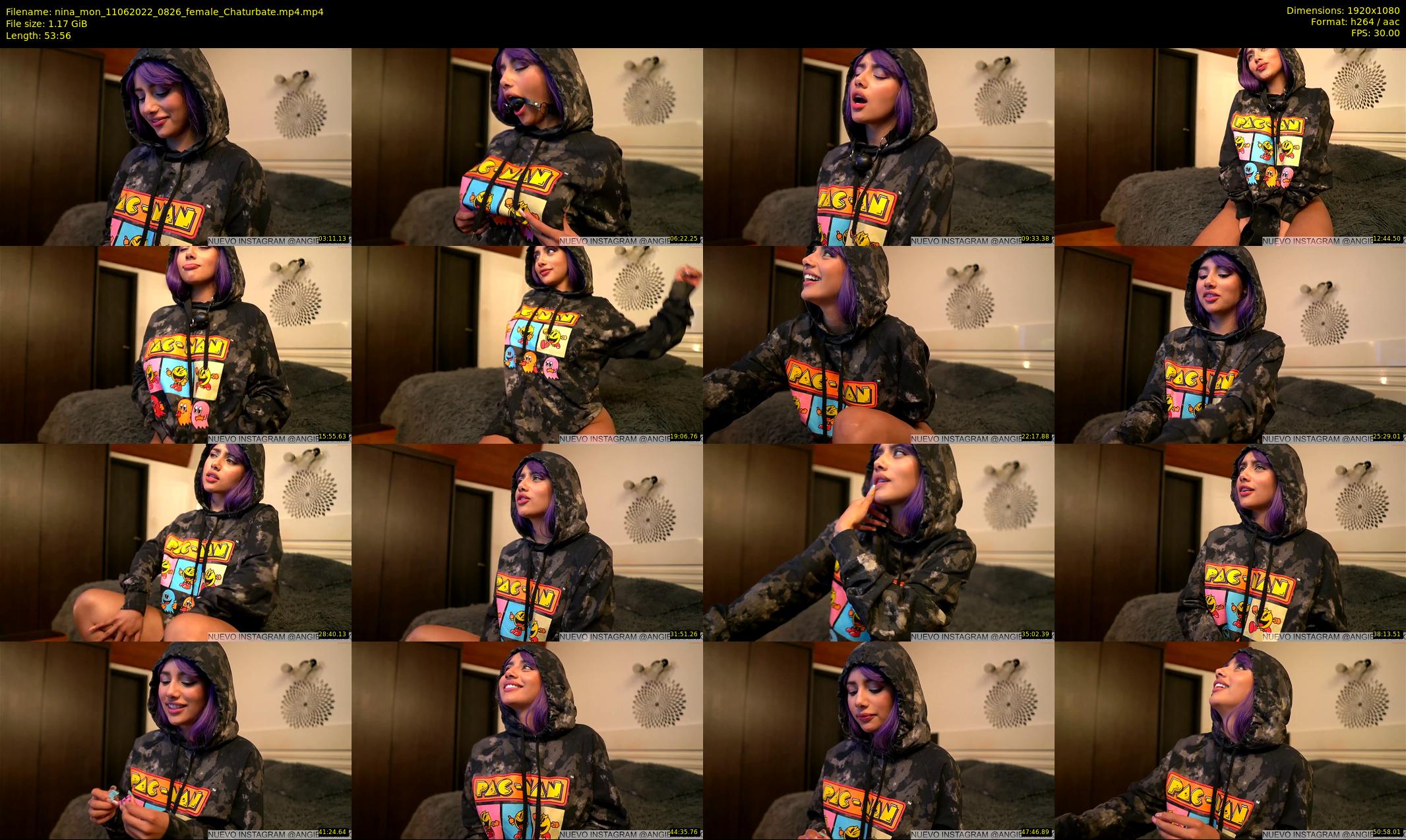 nina_mon — 54 minute Chaturbate female cam show recording, 1080p, Jun 11, 2022