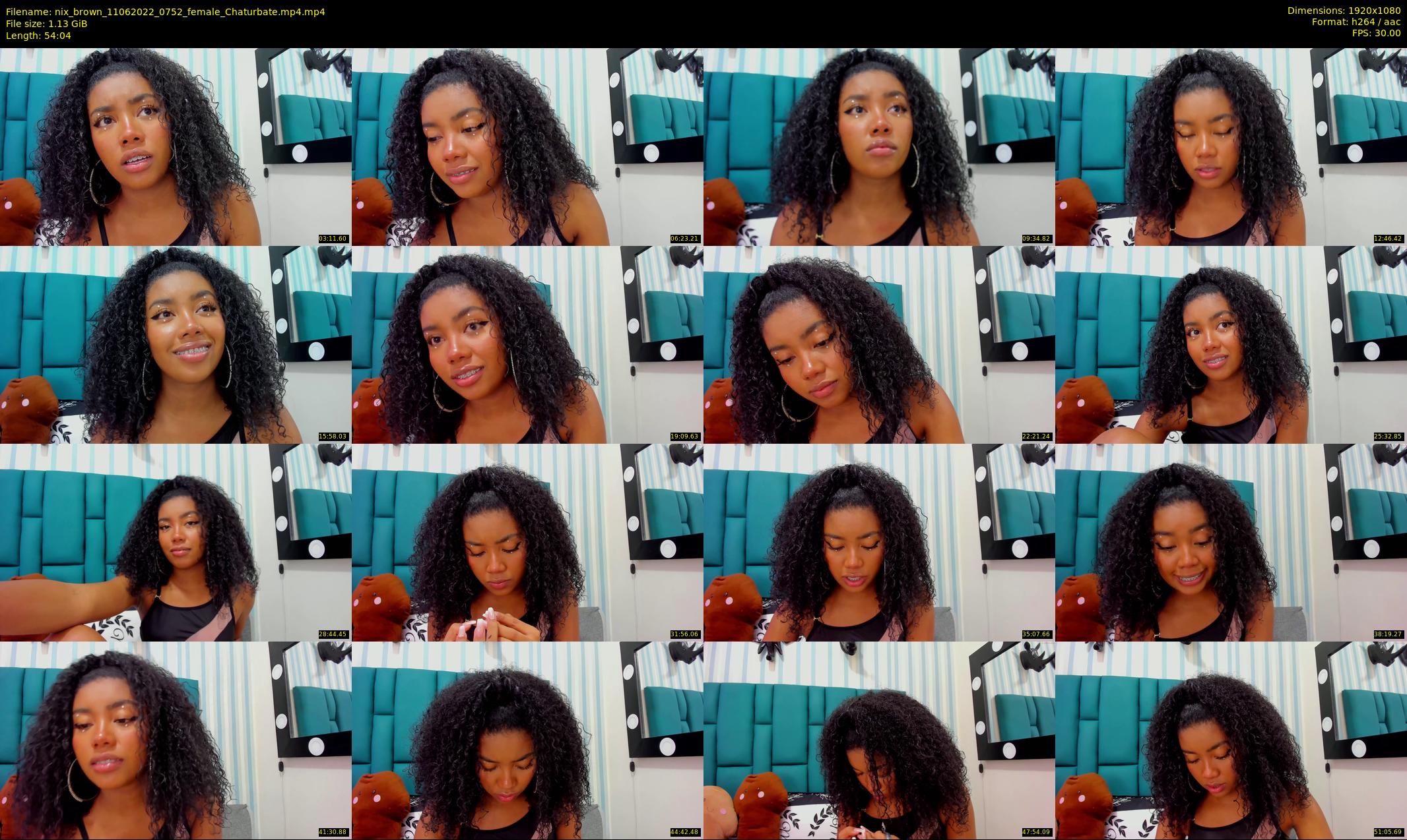 nix_brown — 55 minute Chaturbate female cam show recording, 1080p, Jun 11, 2022