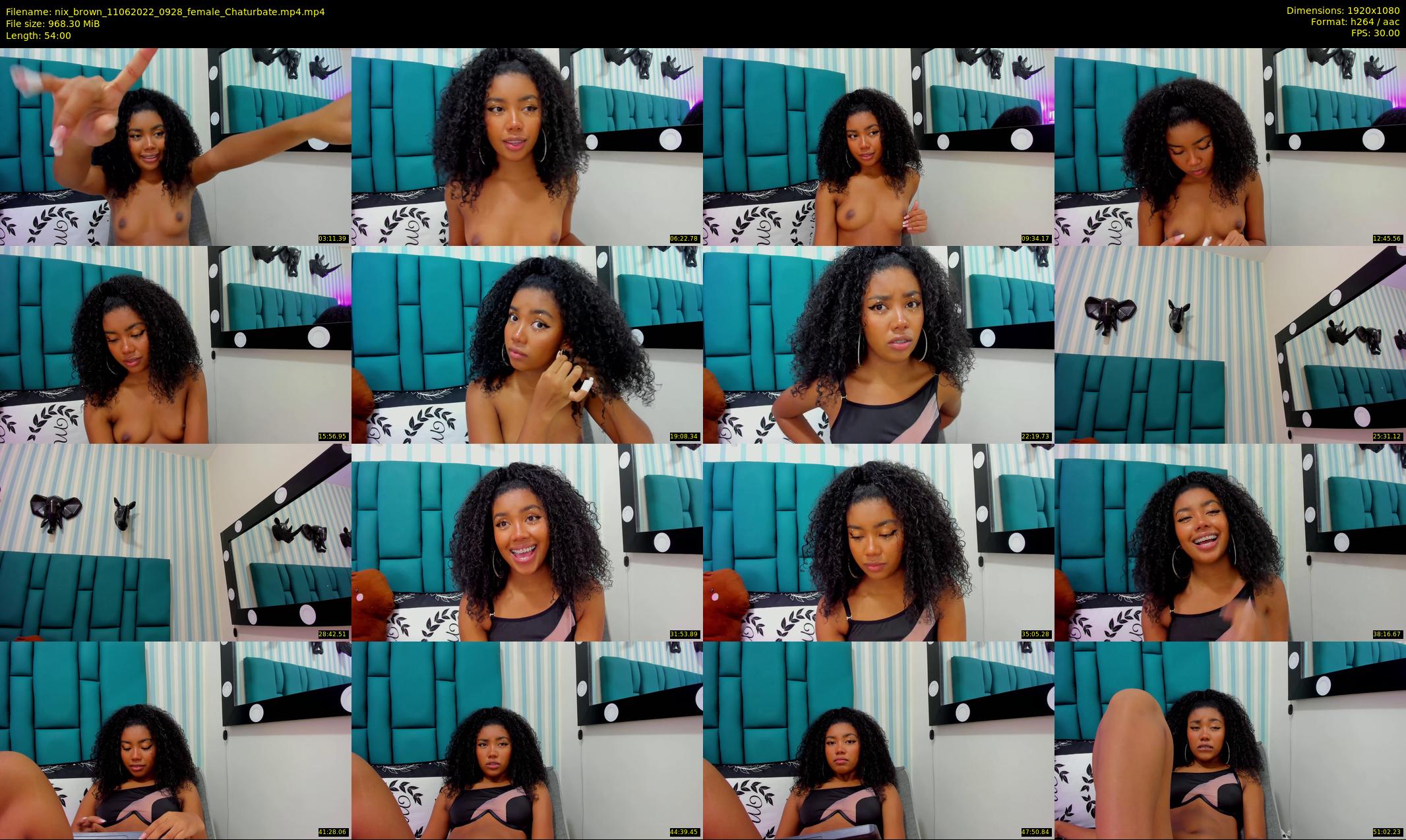 nix_brown — 54 minute Chaturbate female cam show recording, 1080p, Jun 11, 2022