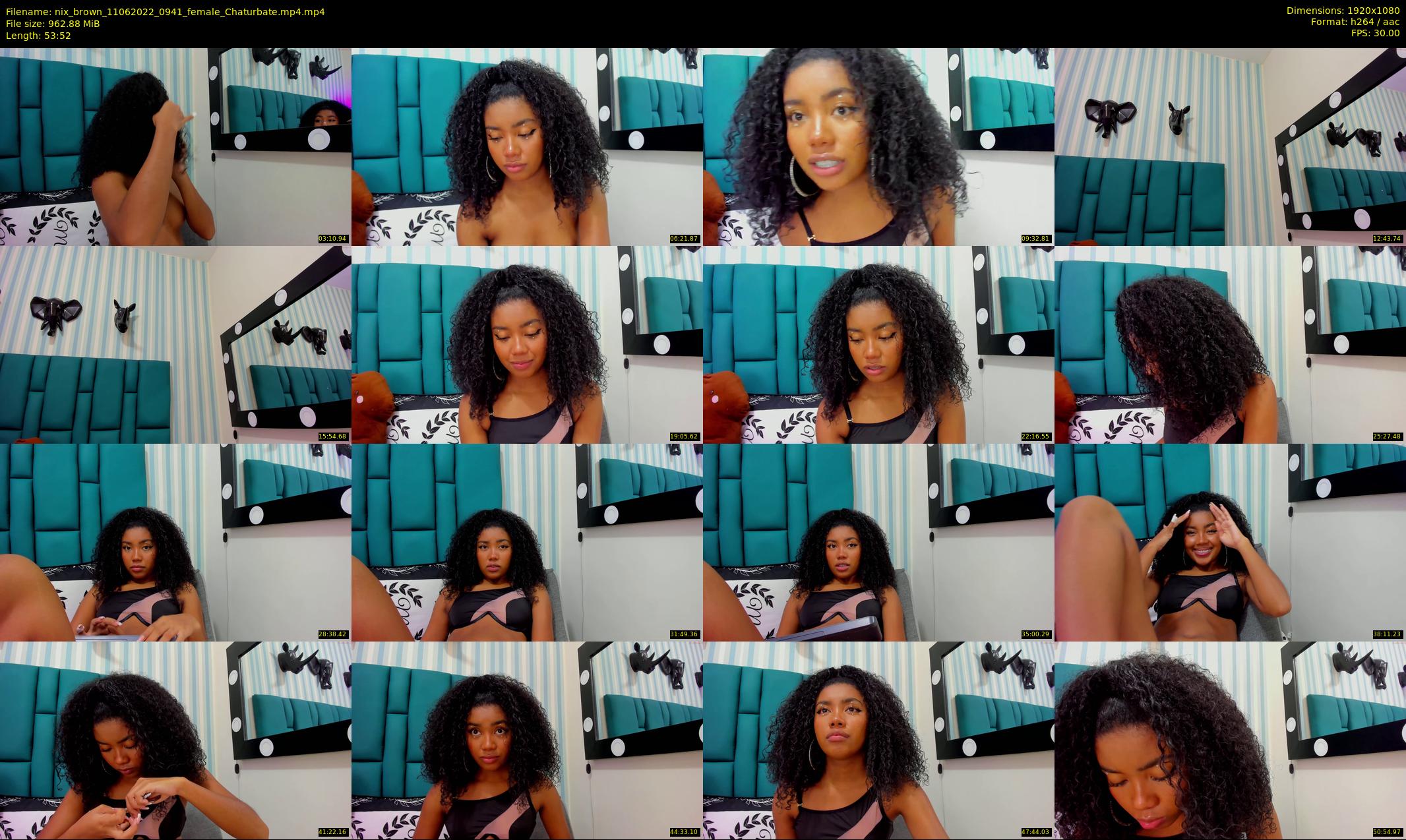 nix_brown — 54 minute Chaturbate female cam show recording, 1080p, Jun 11, 2022