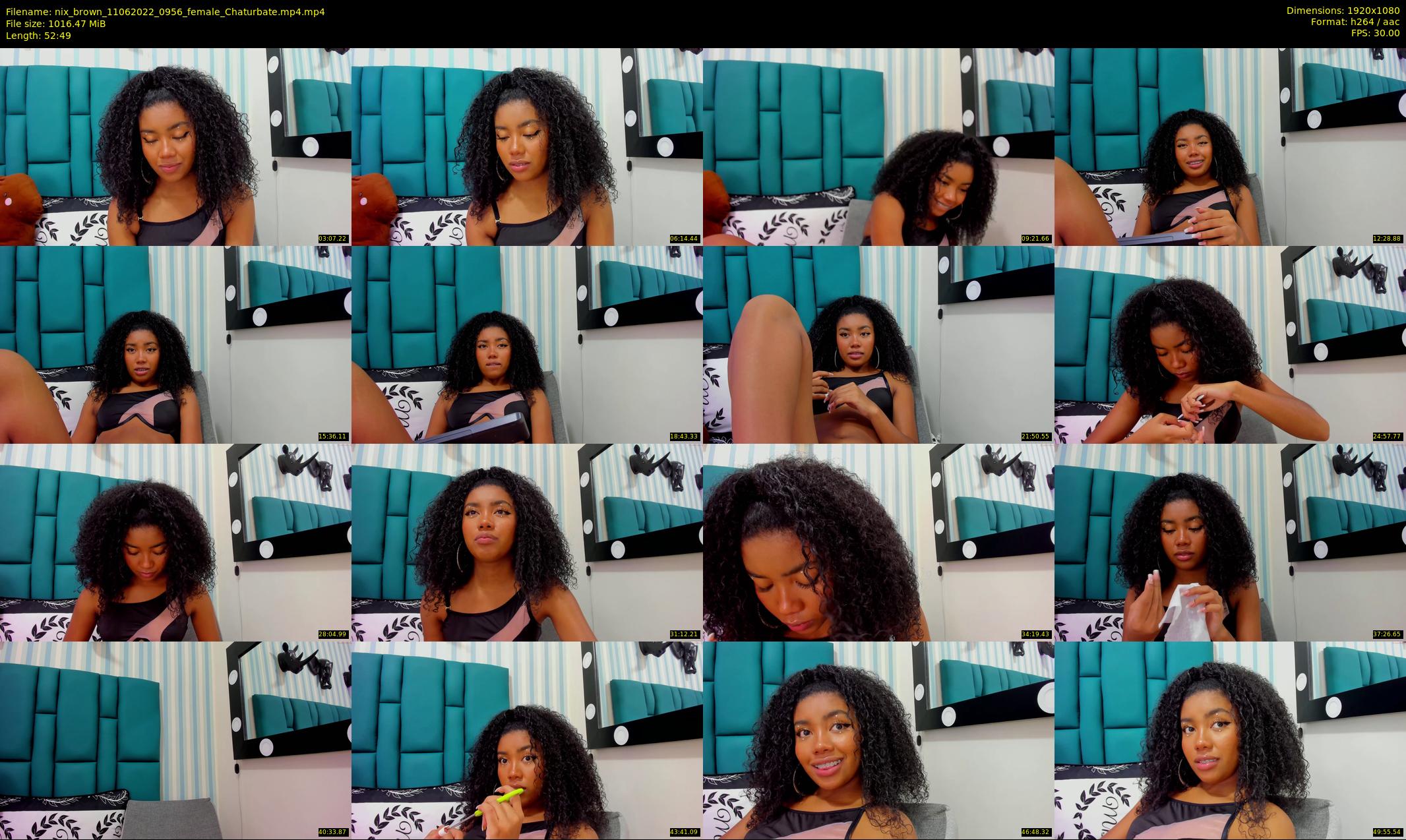 nix_brown — 53 minute Chaturbate female cam show recording, 1080p, Jun 11, 2022