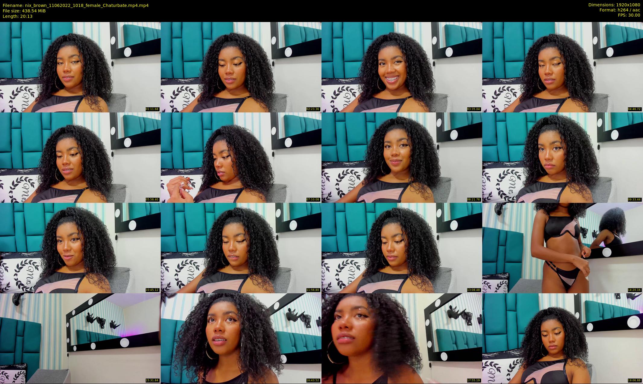 nix_brown — 21 minute Chaturbate female cam show recording, 1080p, Jun 11, 2022