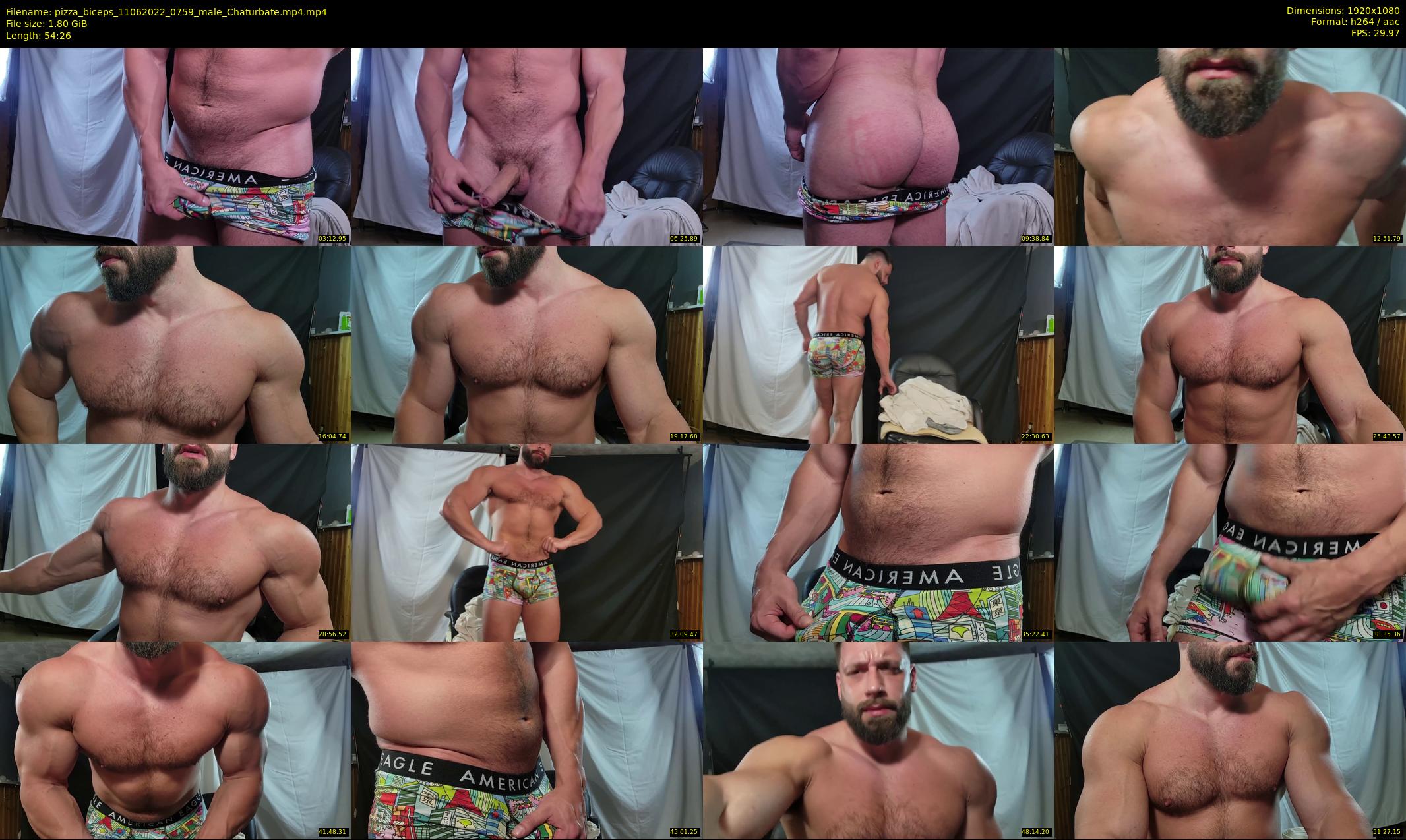 pizza_biceps — 55 minute Chaturbate male cam show recording, 1080p, Jun 11, 2022