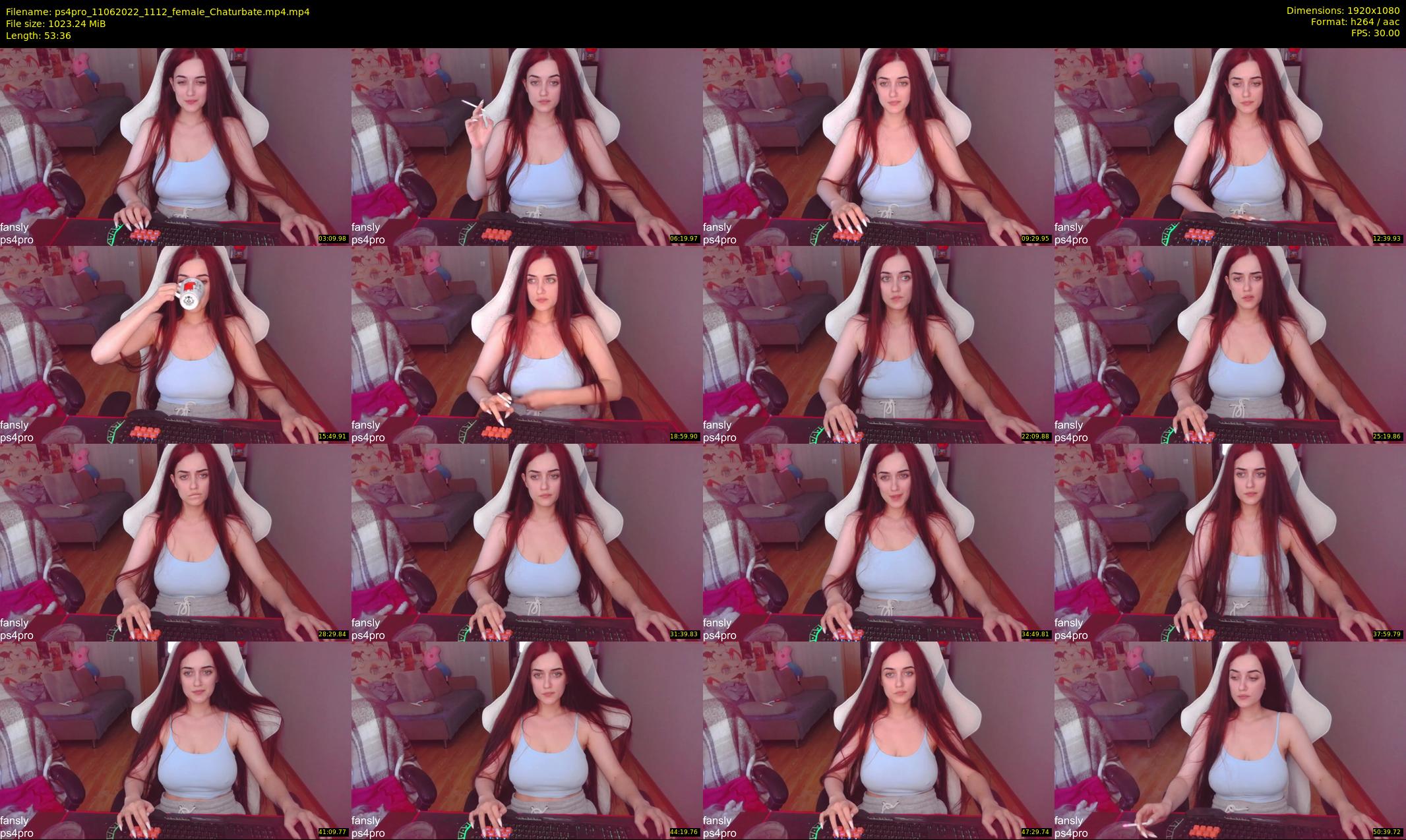 ps4pro — 54 minute Chaturbate female cam show recording, 1080p, Jun 11, 2022