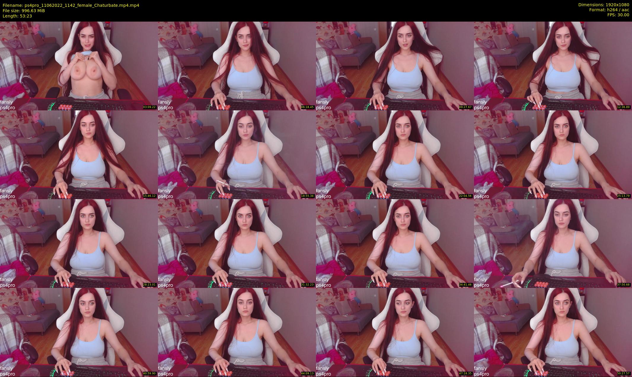 ps4pro — 54 minute Chaturbate female cam show recording, 1080p, Jun 11, 2022