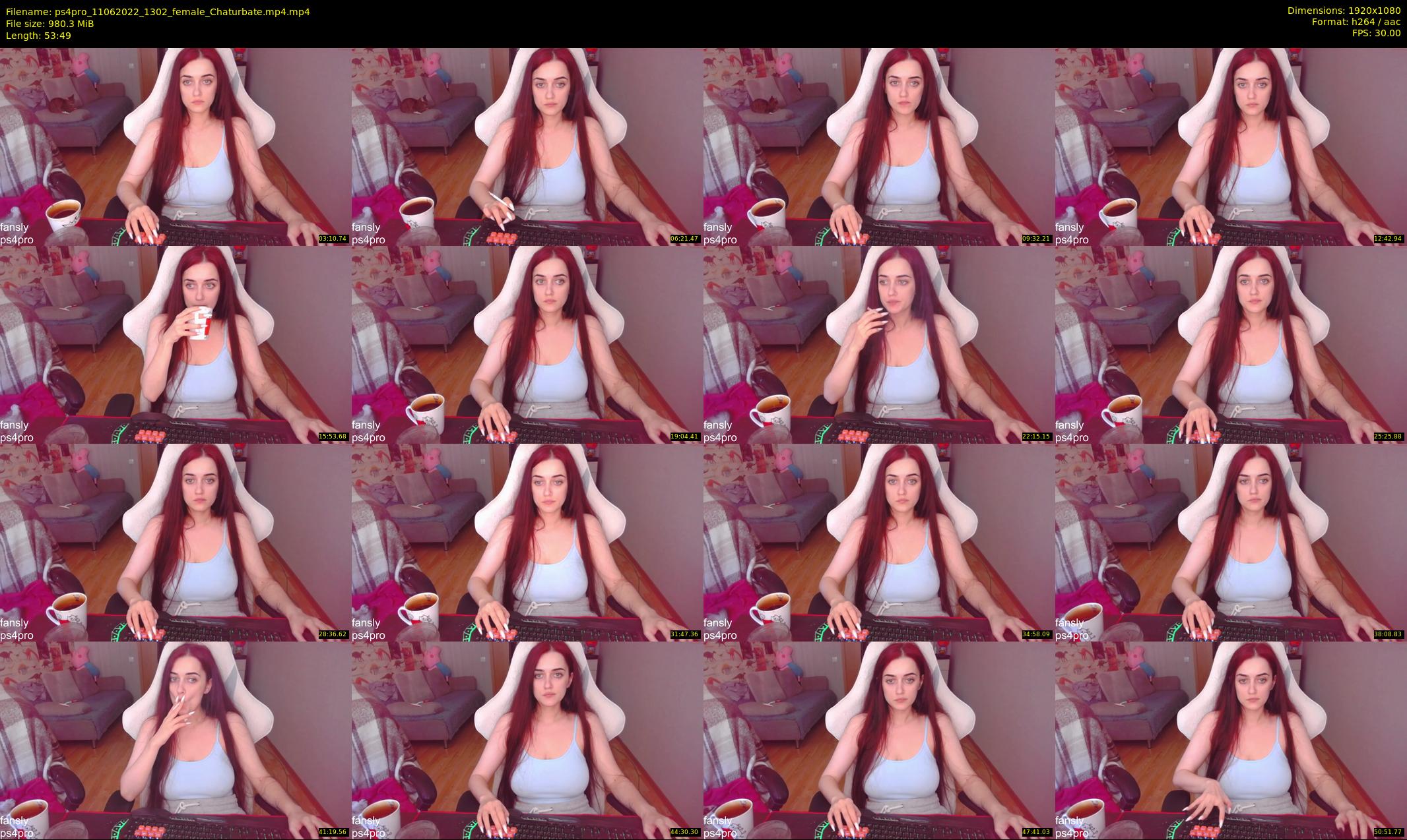 ps4pro — 54 minute Chaturbate female cam show recording, 1080p, Jun 11, 2022