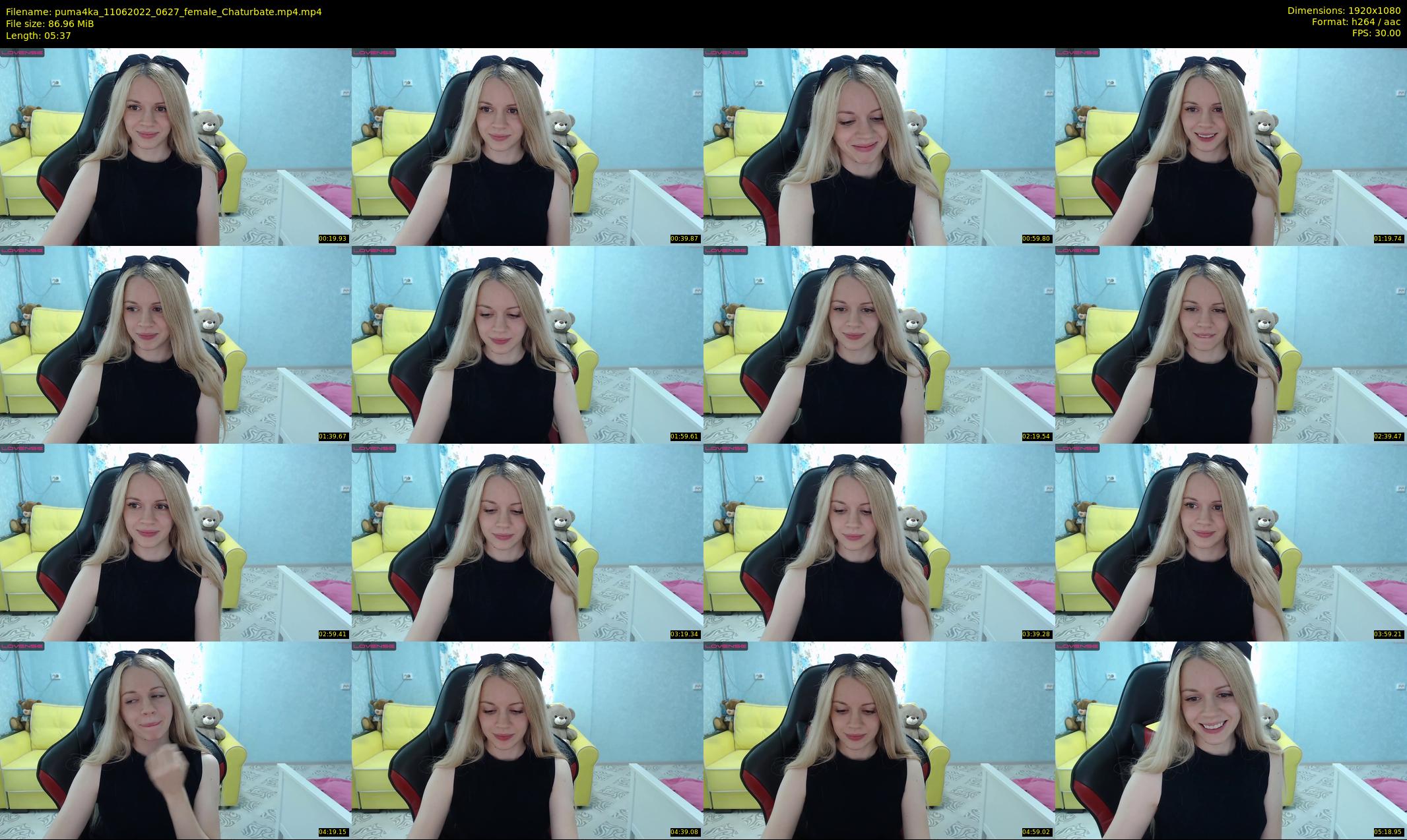 puma4ka — 6 minute Chaturbate female cam show recording, 1080p, Jun 11, 2022