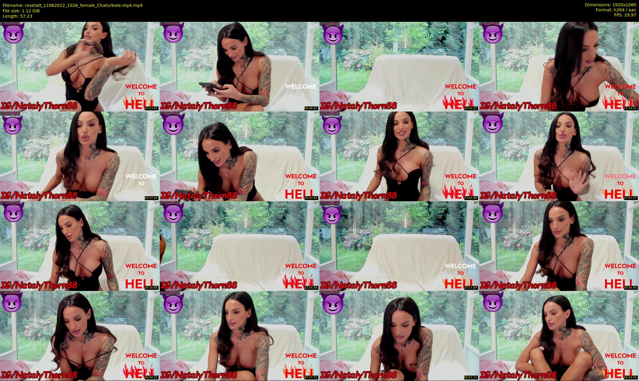 rosetatt — 58 minute Chaturbate female cam show recording, 1080p, Jun 11, 2022